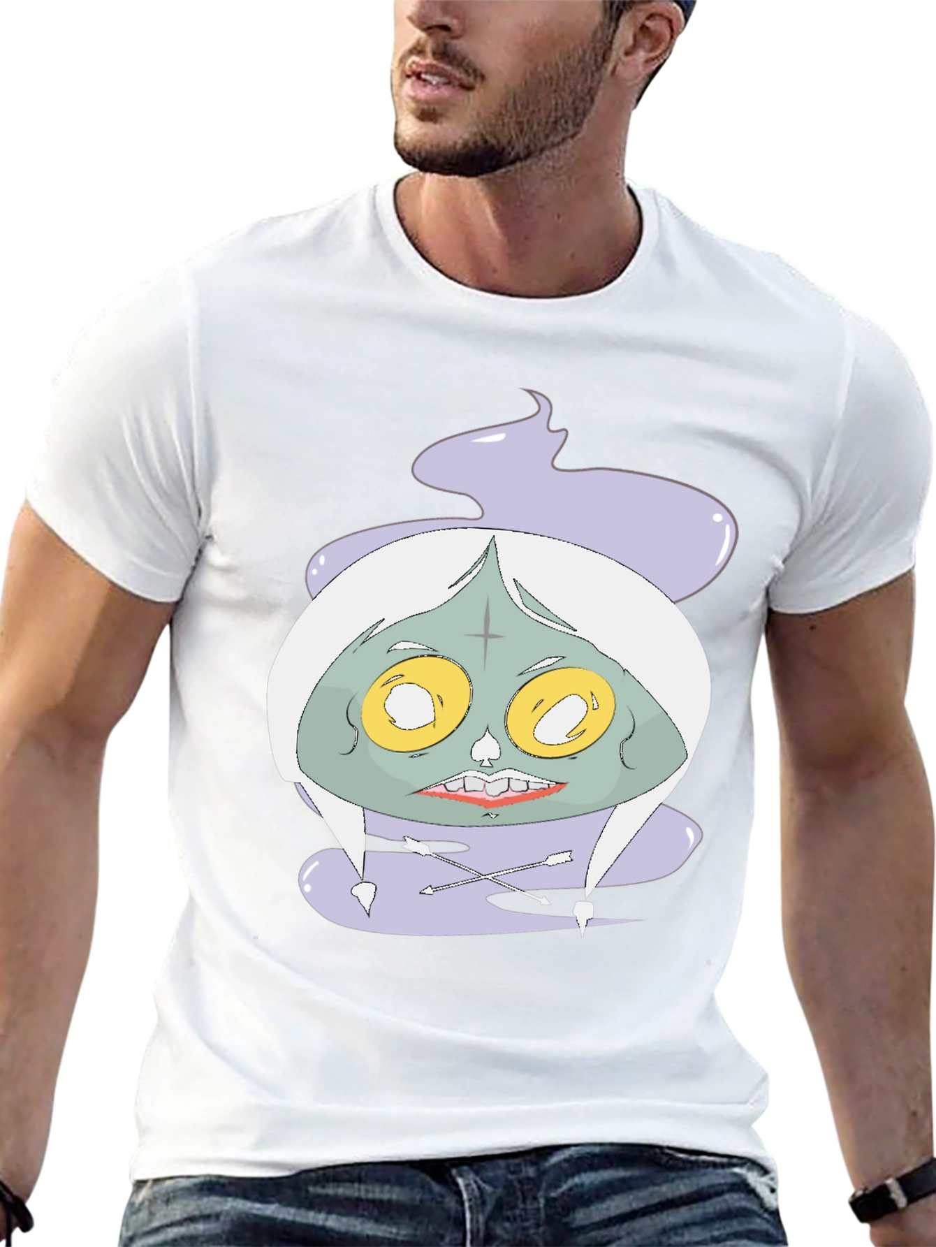 Spooky Graphic Tee - Unique Cartoon Zombie Design