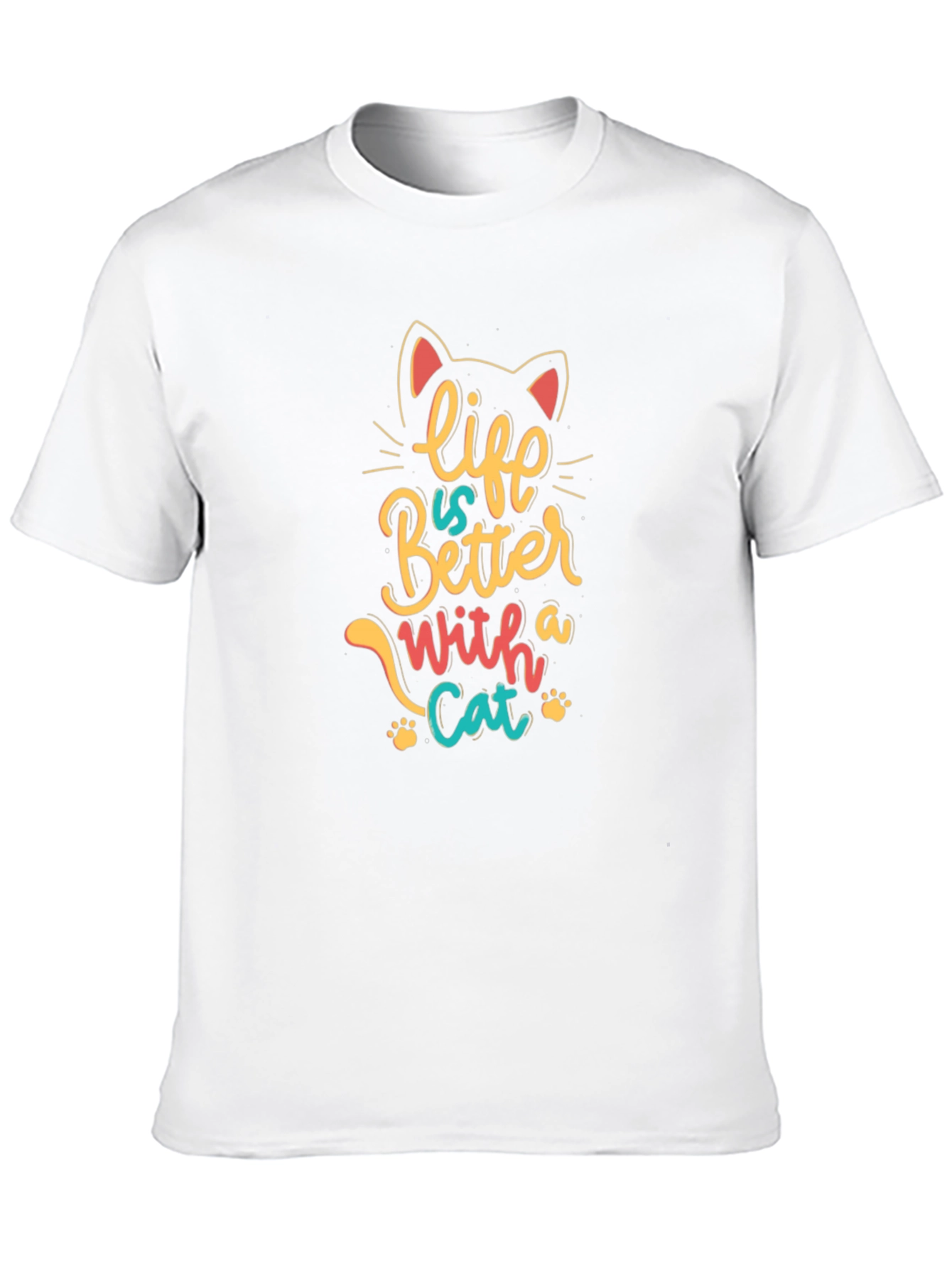 Life is Better with a Cat Graphic Tee