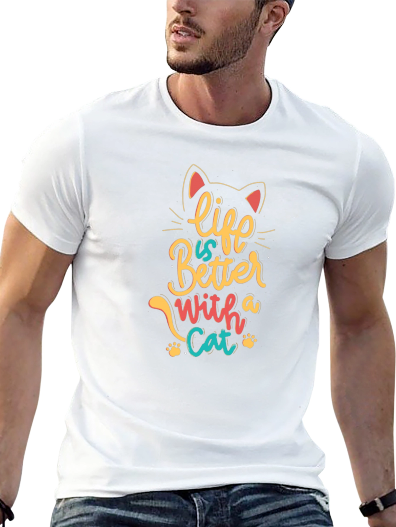 Life is Better with a Cat Graphic Tee