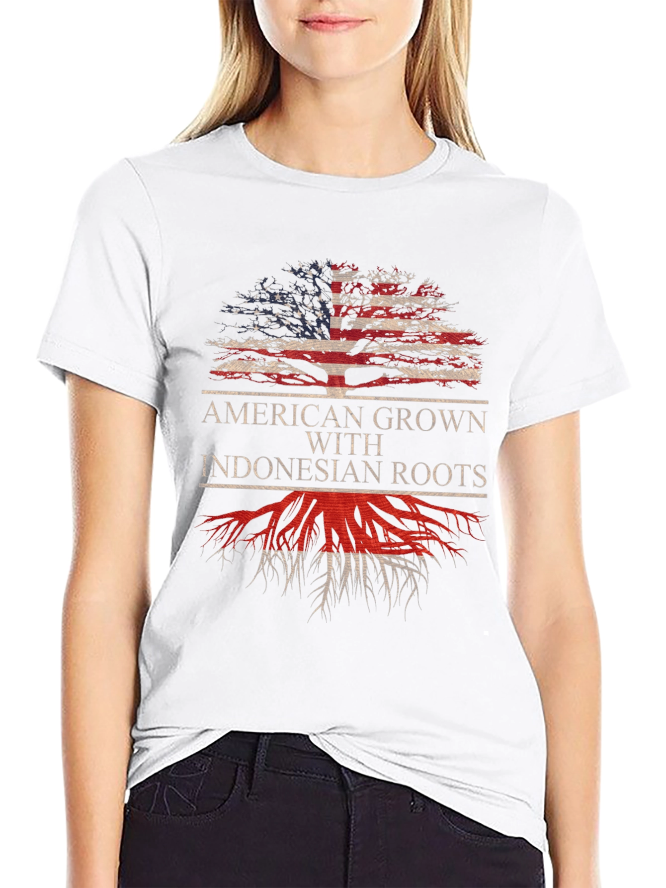 American Grown Indonesian Roots Graphic Tee