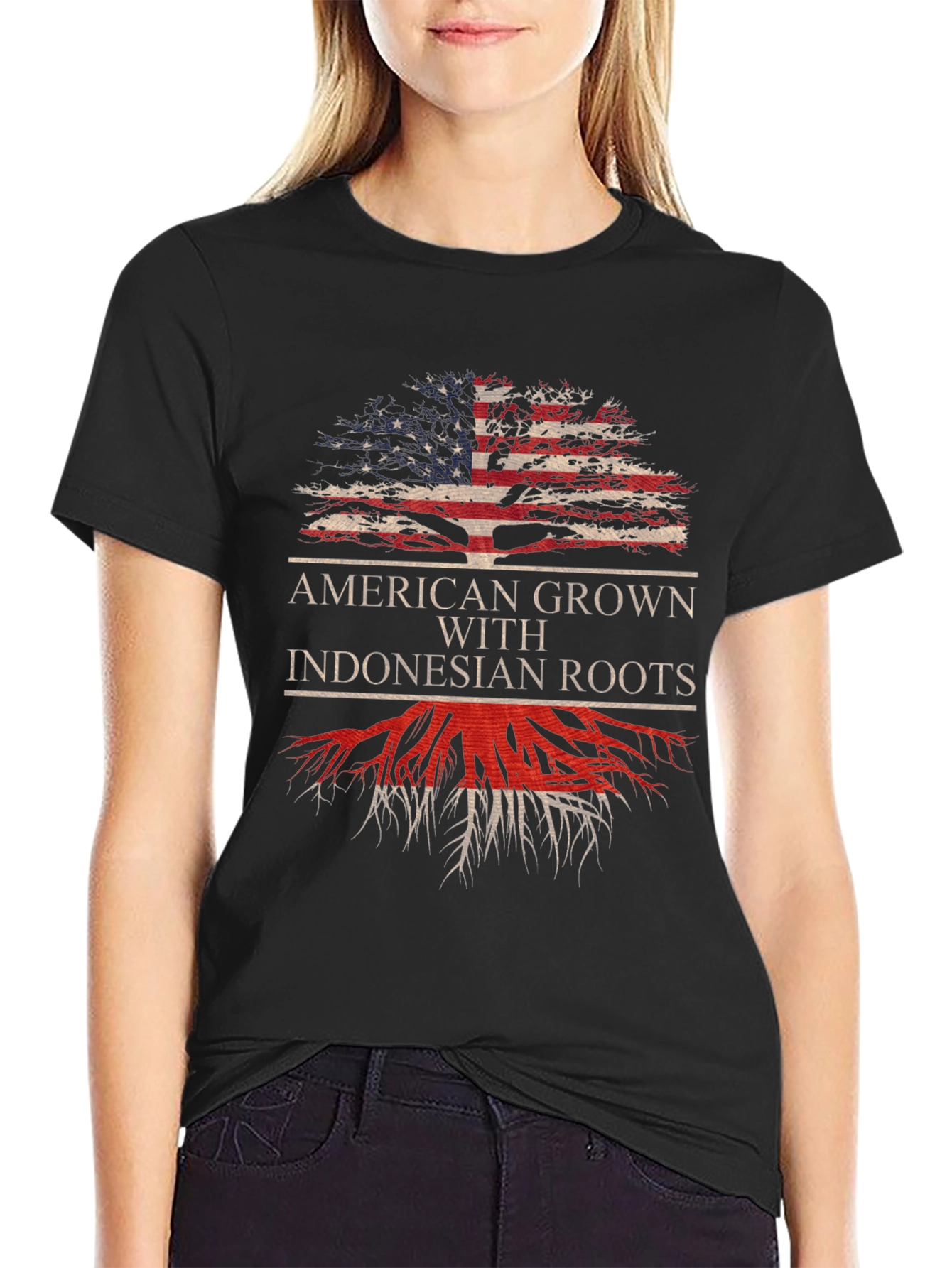 American Grown Indonesian Roots Graphic Tee
