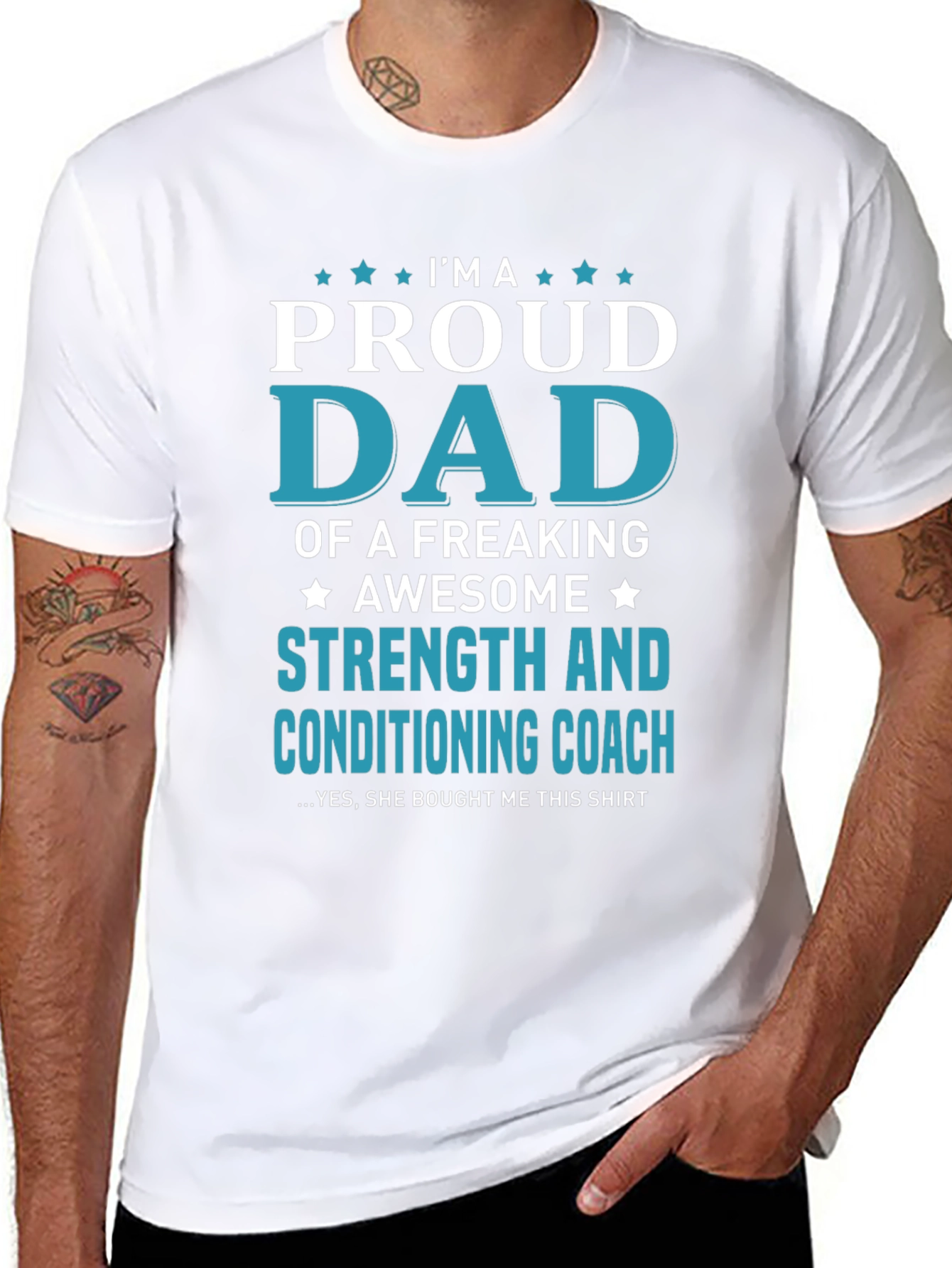 Proud Dad Strength & Conditioning Coach T-Shirt