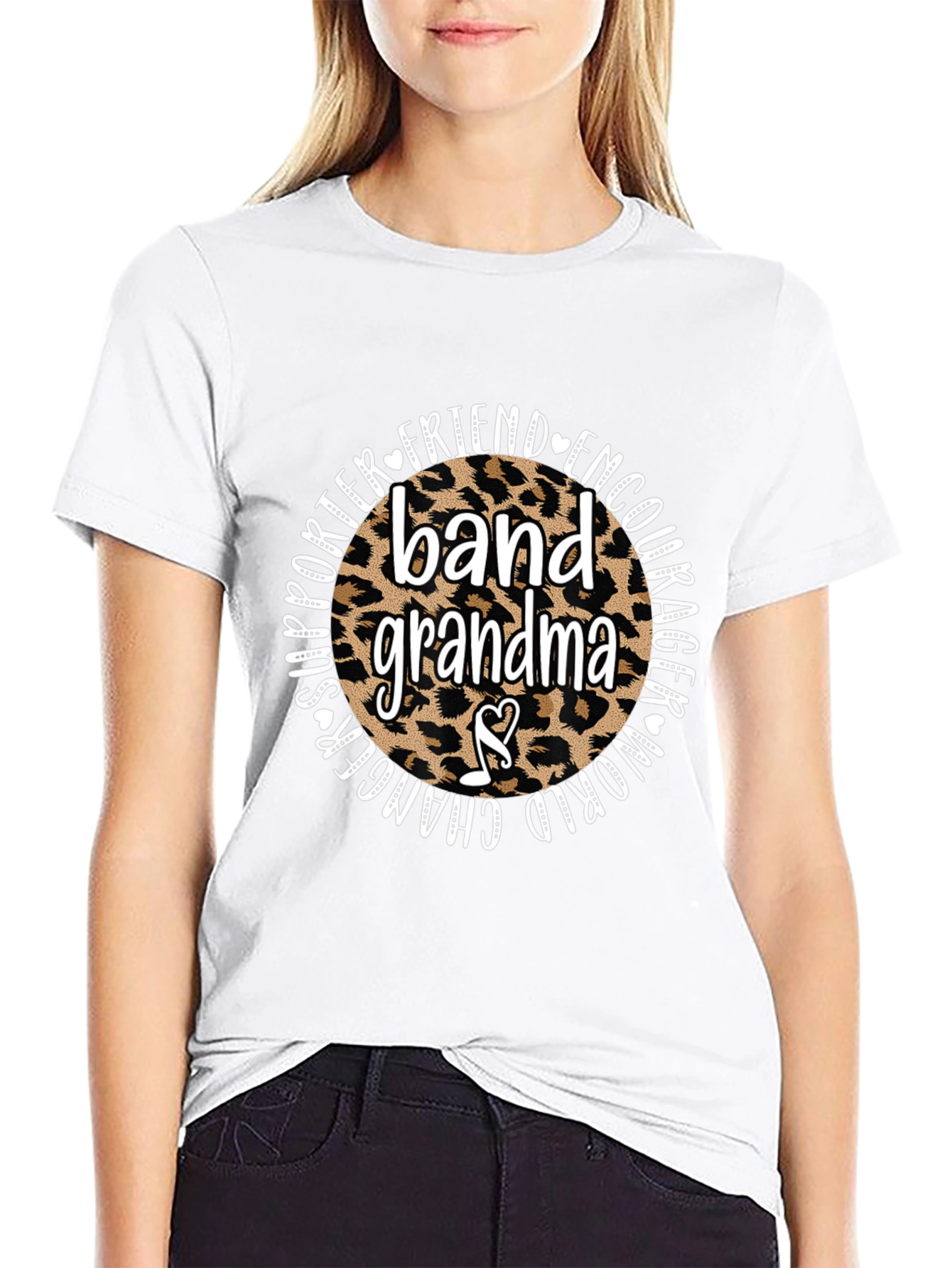 Band Grandma Leopard Print T-Shirt
