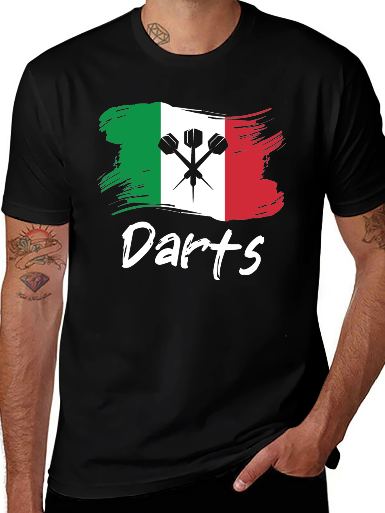 Darts Italian Flag T-Shirt
