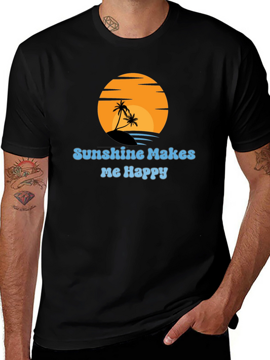 Sunshine Makes Me Happy Graphic T-Shirt