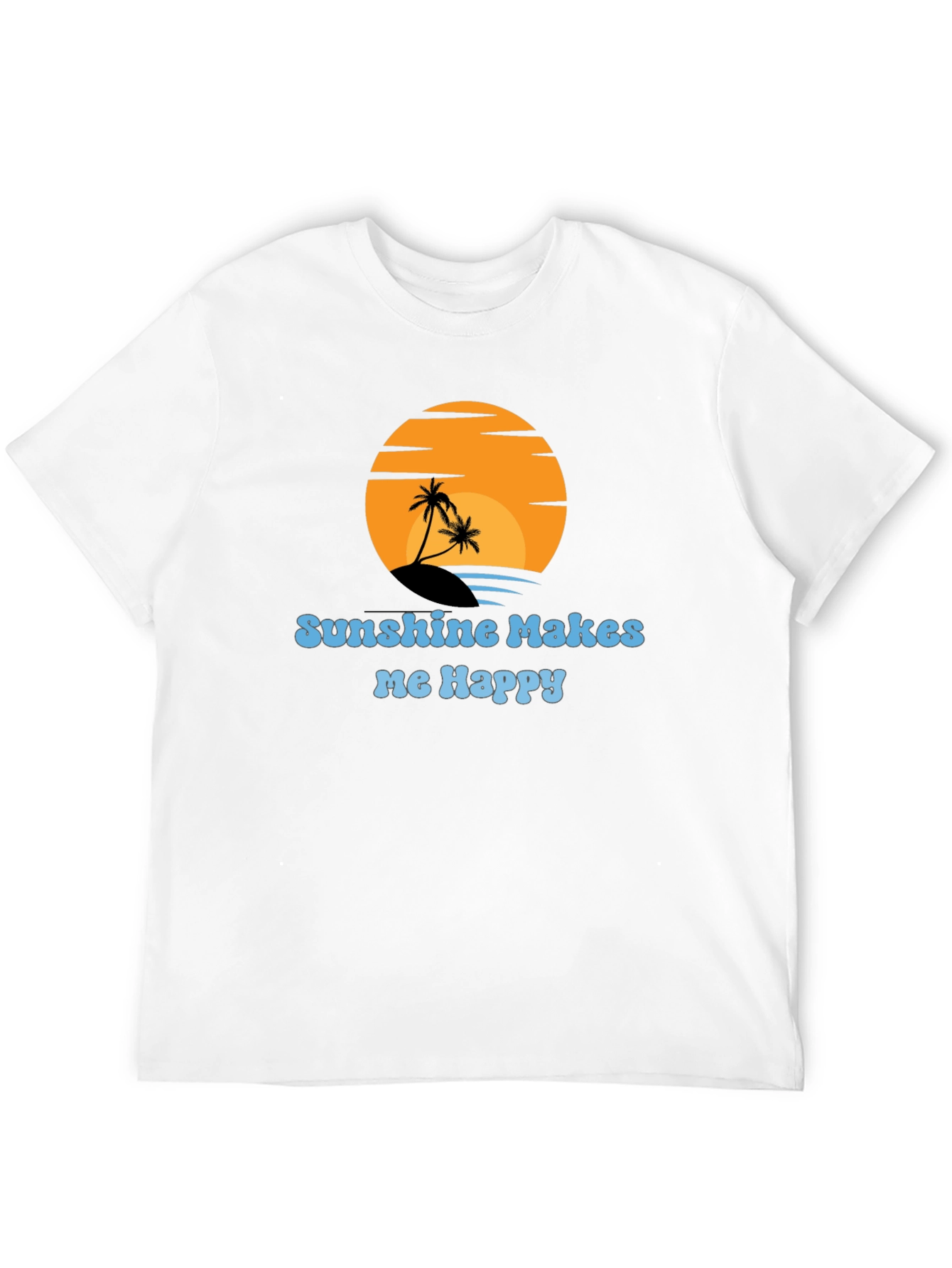 Sunshine Makes Me Happy Graphic T-Shirt