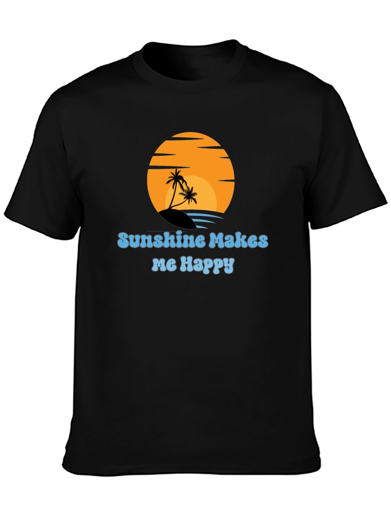 Sunshine Makes Me Happy Graphic T-Shirt