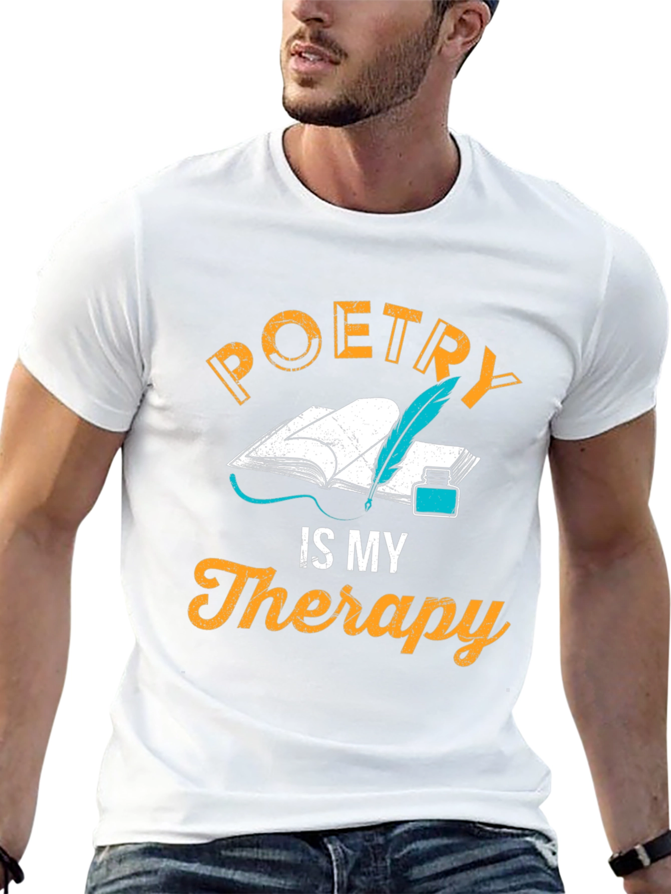 Poetry is My Therapy T-Shirt - Writers Gift