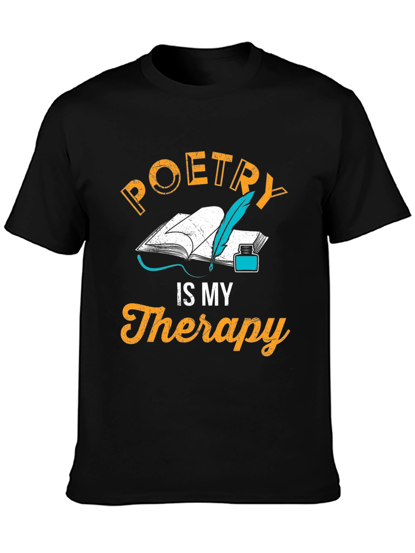 Poetry is My Therapy T-Shirt - Writers Gift