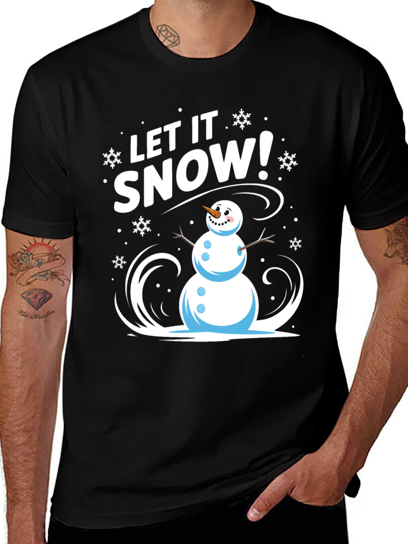 Let It Snow! Graphic Tee - Holiday Fun