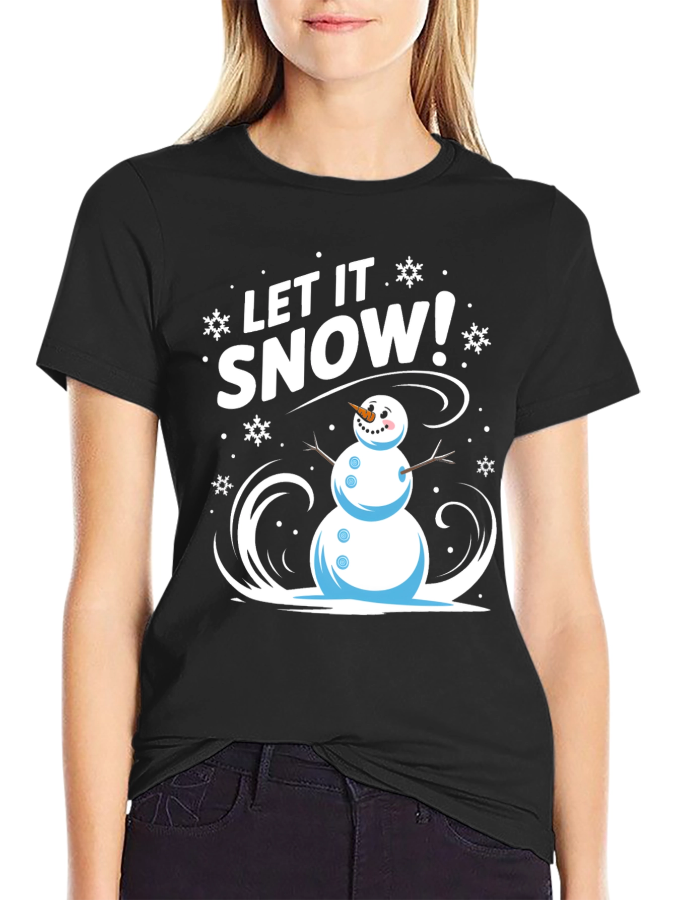 Let It Snow! Graphic Tee - Holiday Fun