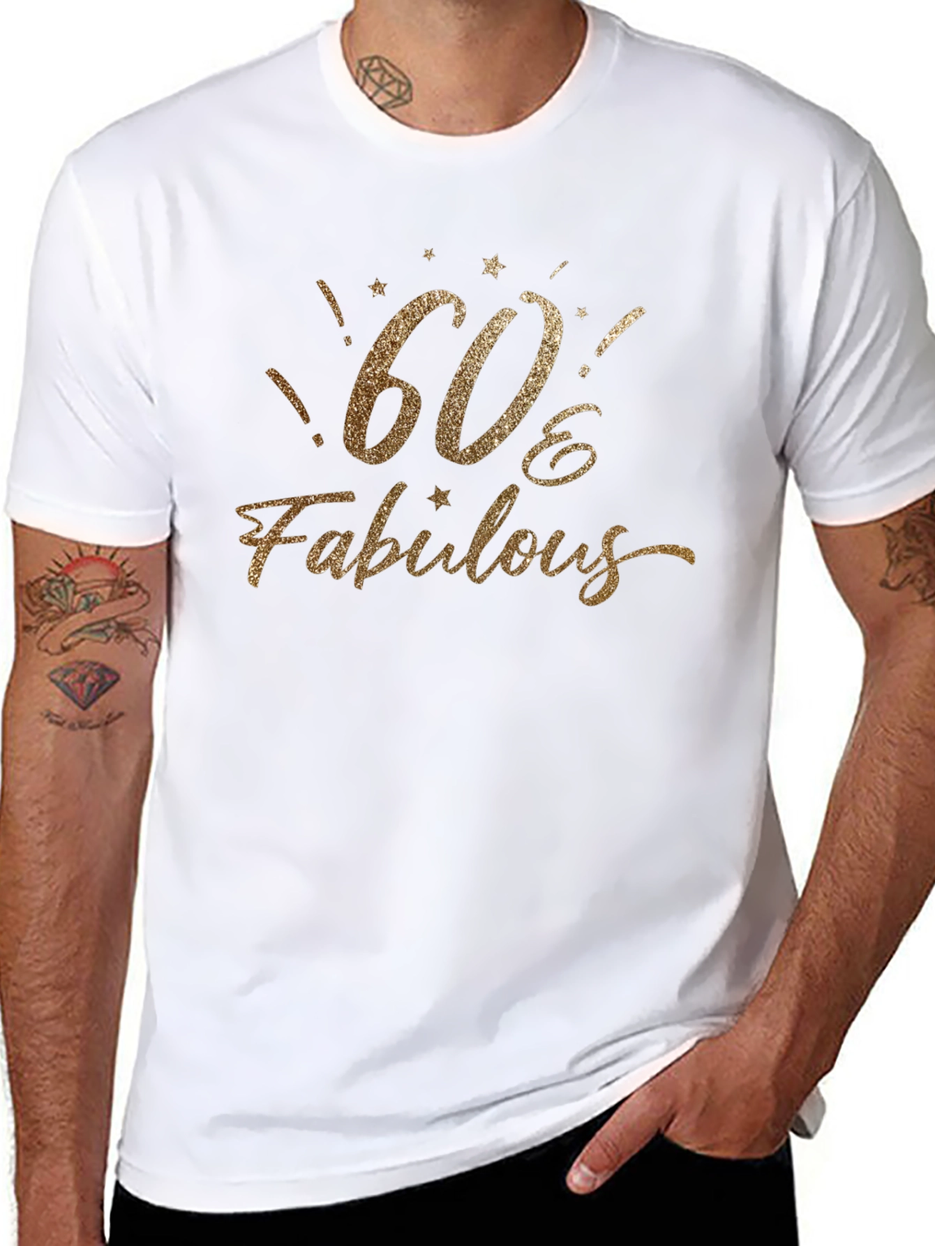 60 & Fabulous T-Shirt - Birthday Party Apparel