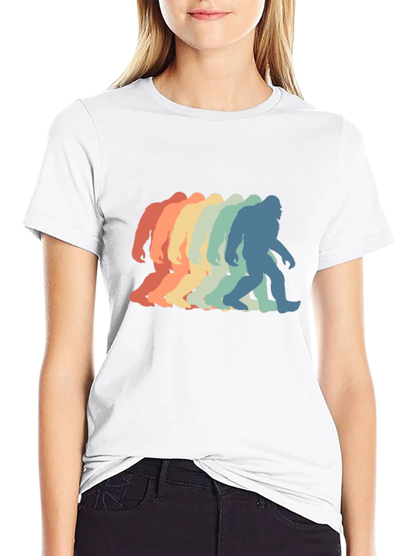 Retro Bigfoot Silhouette Graphic Tee