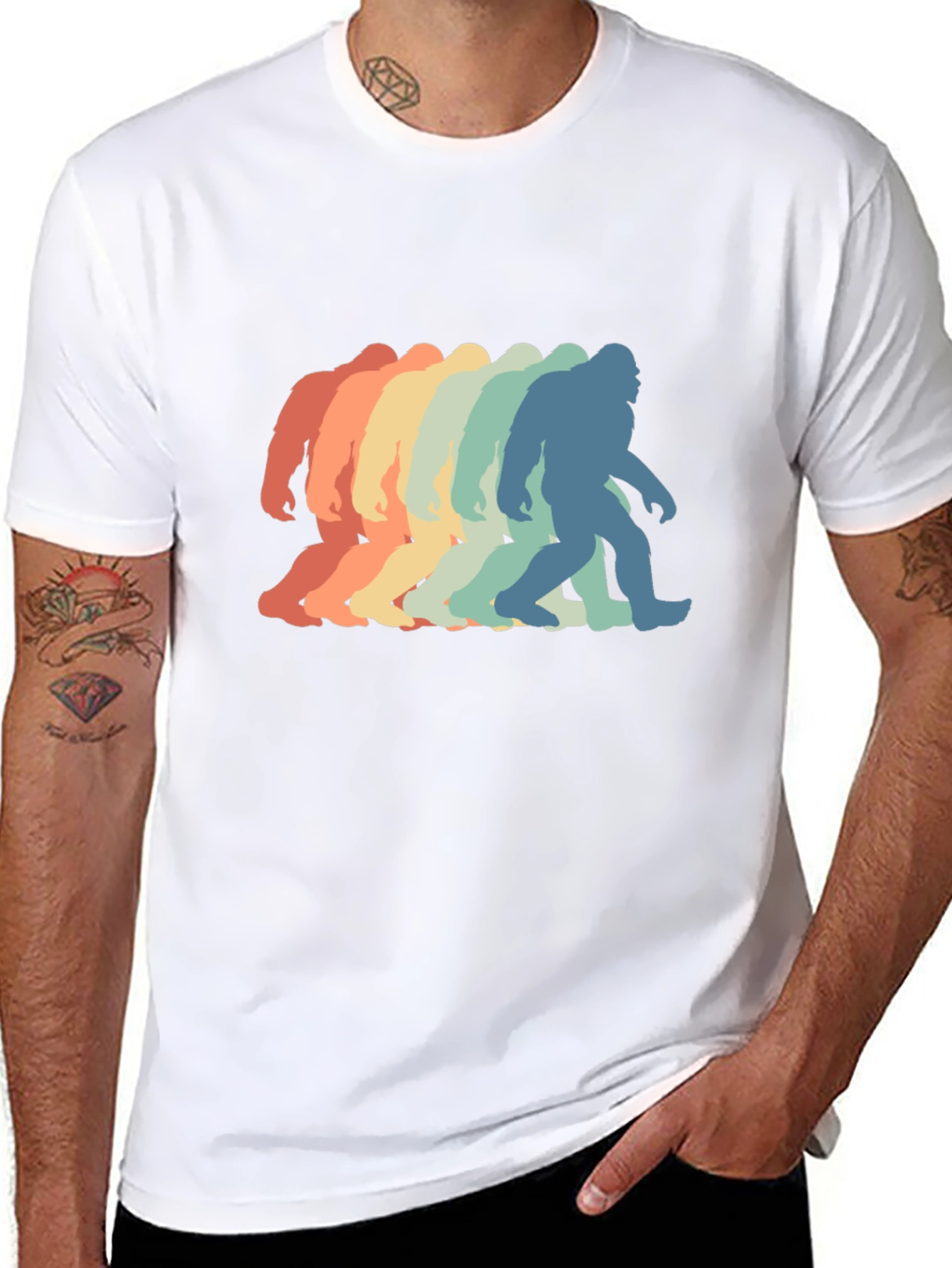 Retro Bigfoot Silhouette Graphic Tee