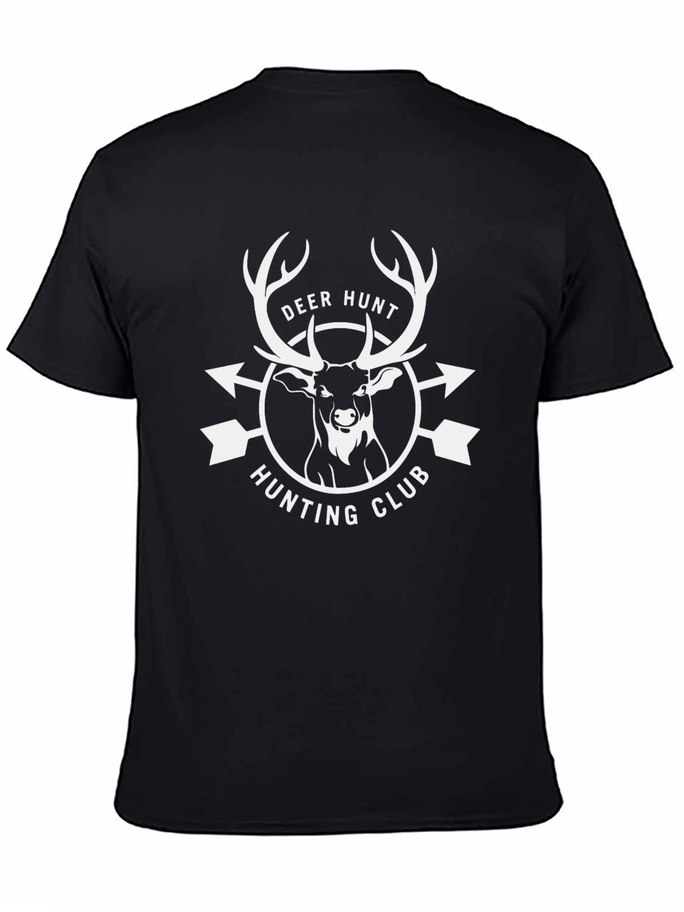 Deer Hunting Club Graphic Tee - Black