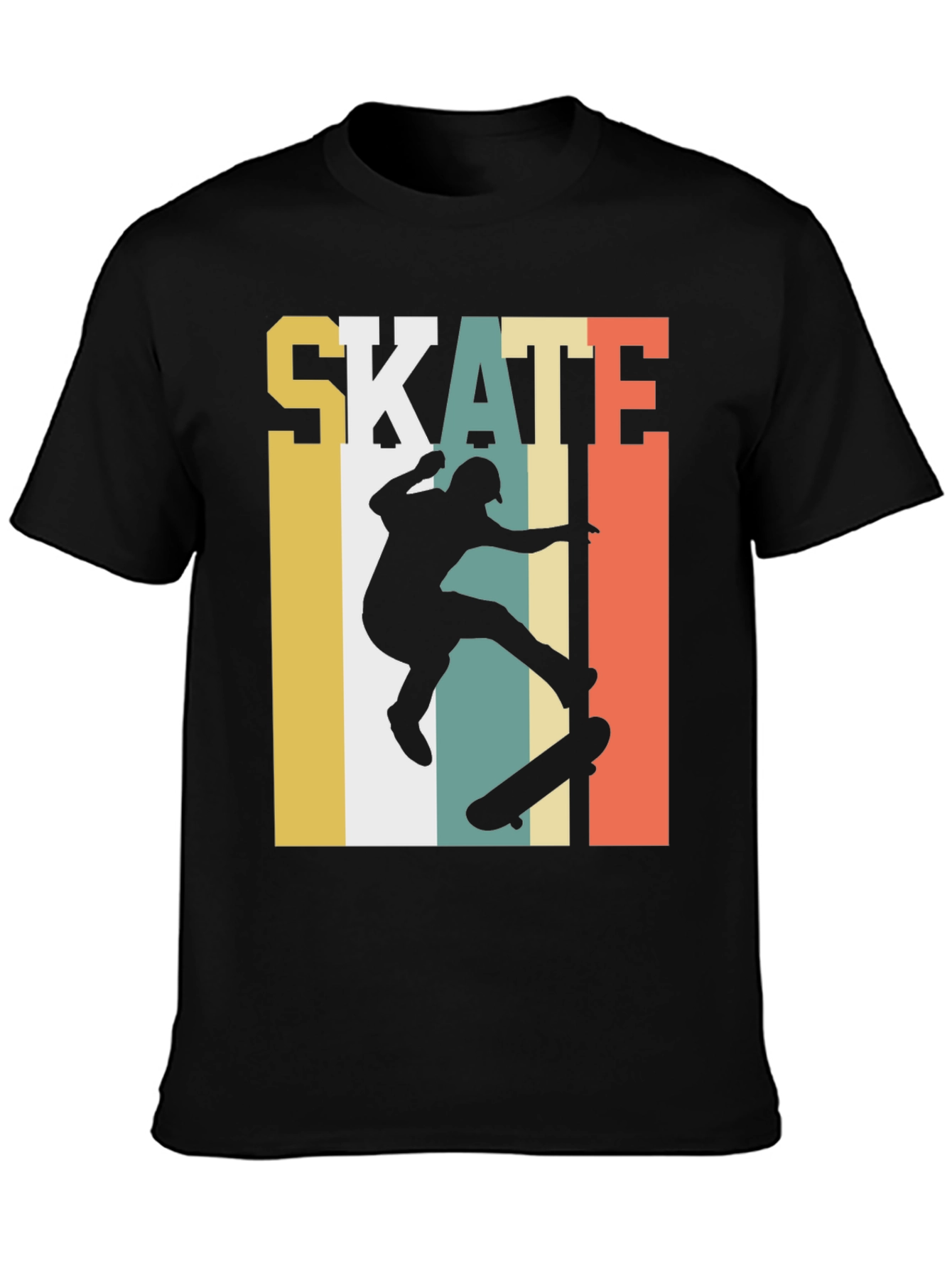 Retro Skate T-Shirt - Classic Skateboarder Design