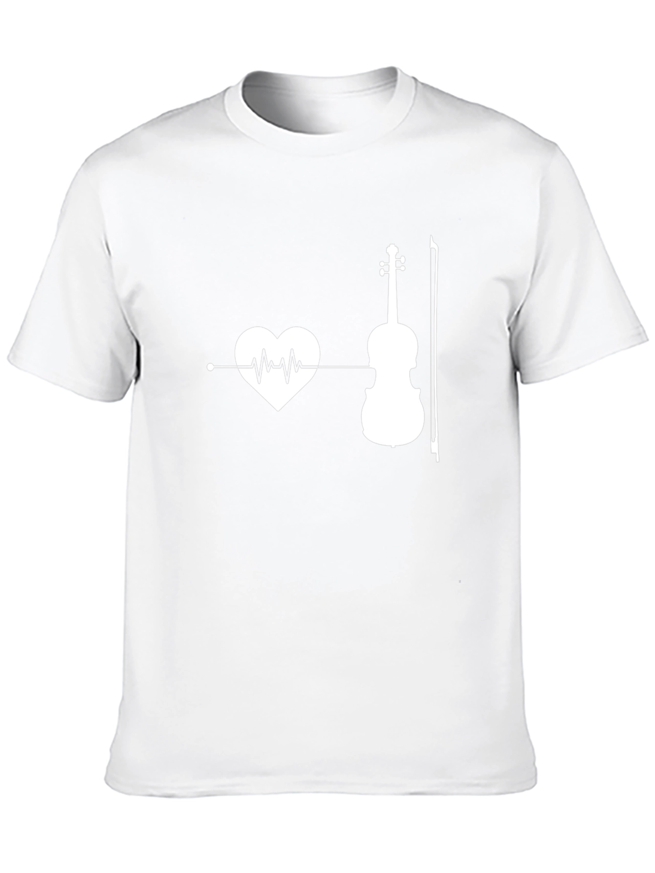 Heartbeat Violin Graphic T-Shirt