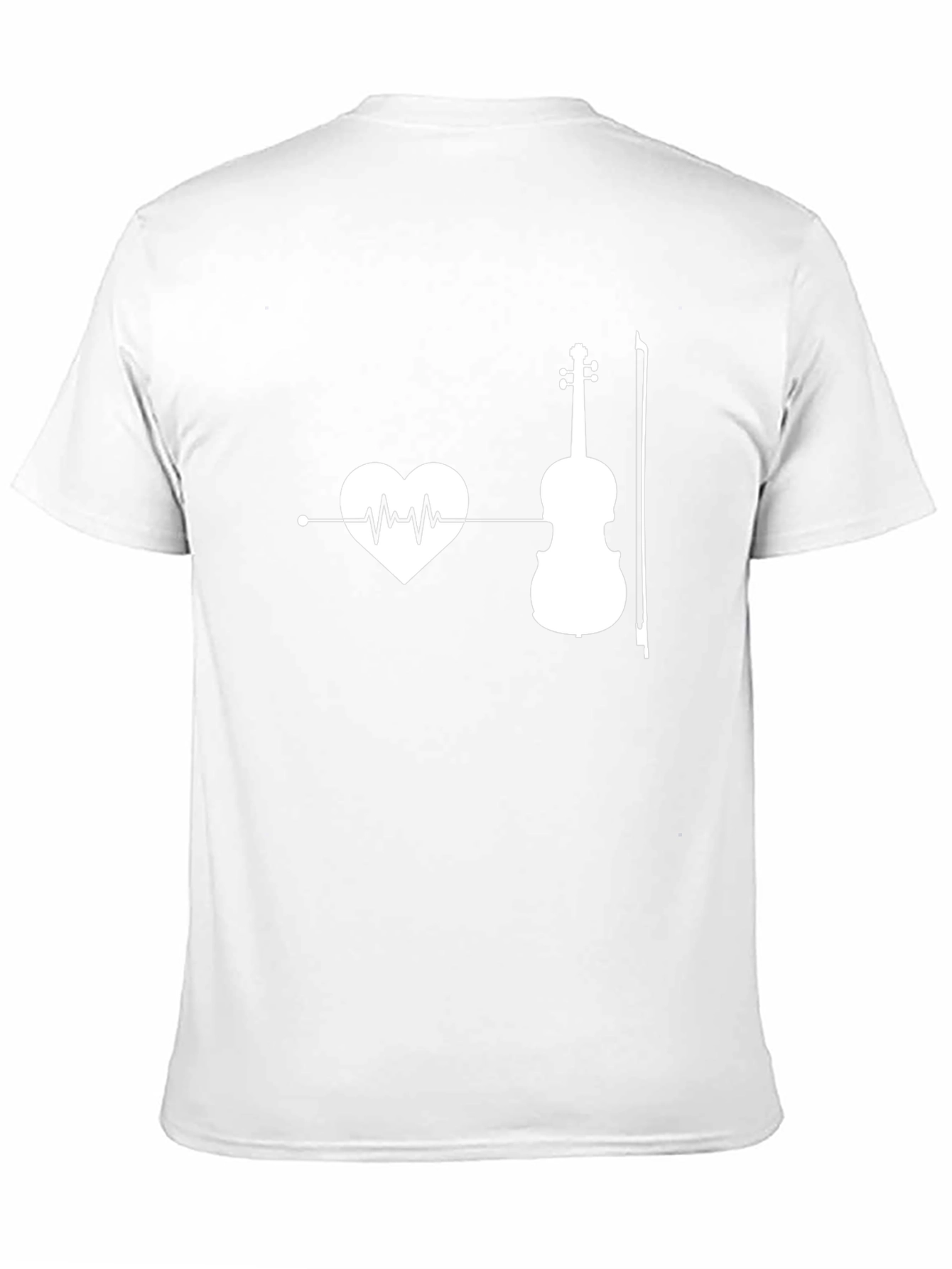 Heartbeat Violin Graphic T-Shirt