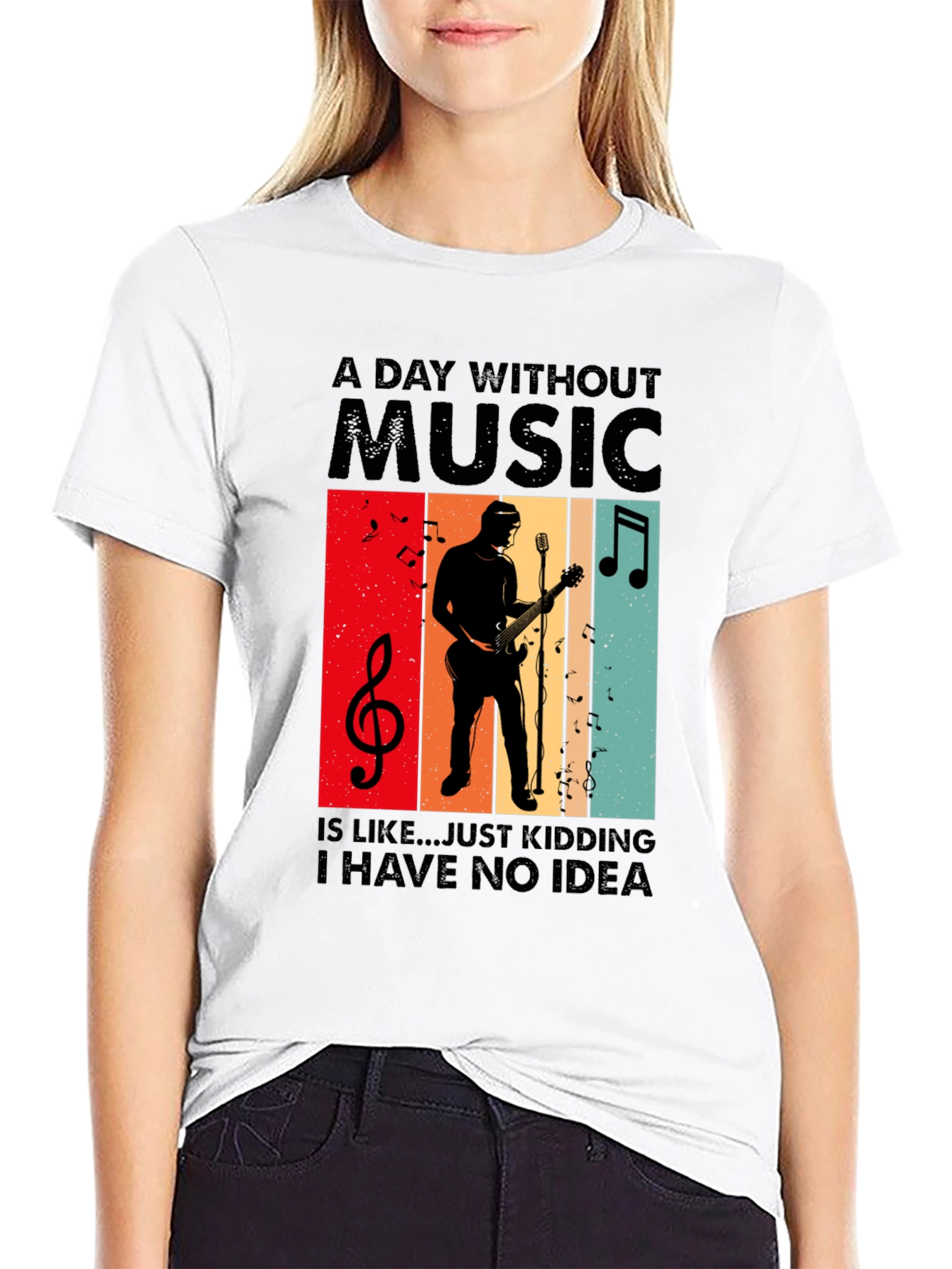 A Day Without Music T-Shirt - Musician Tee