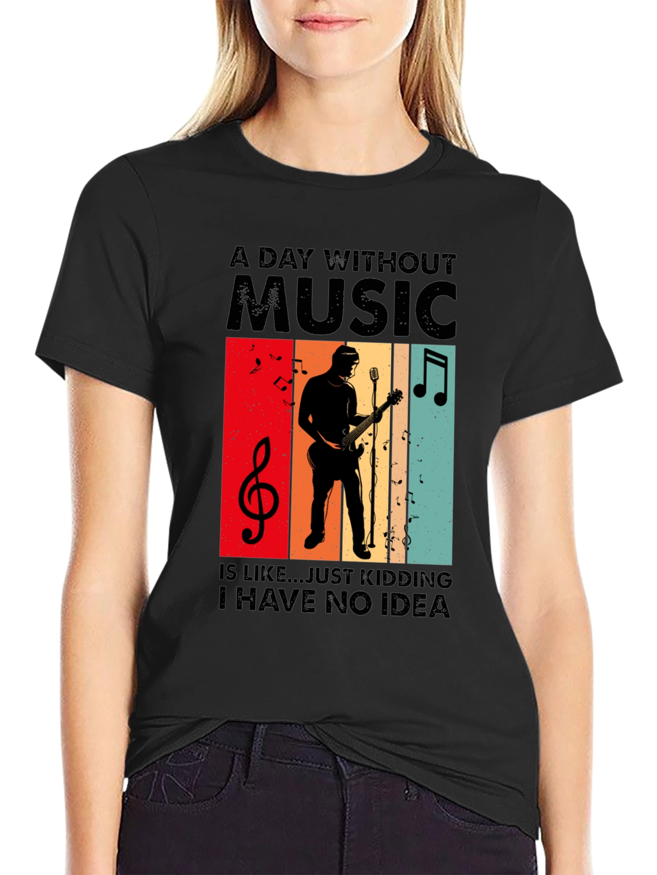 A Day Without Music T-Shirt - Musician Tee
