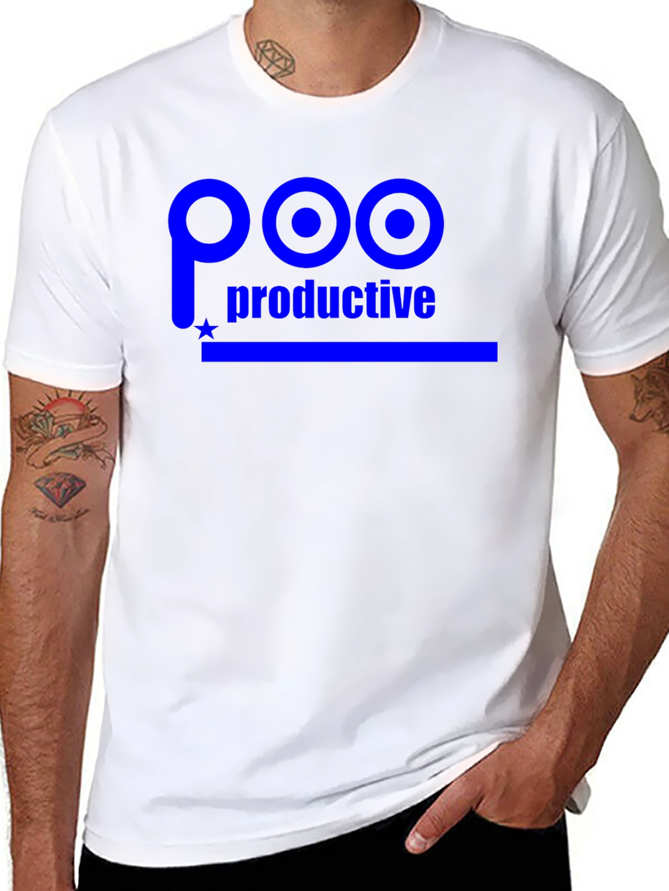 Poo Productive Graphic T-Shirt - Black Cotton Tee