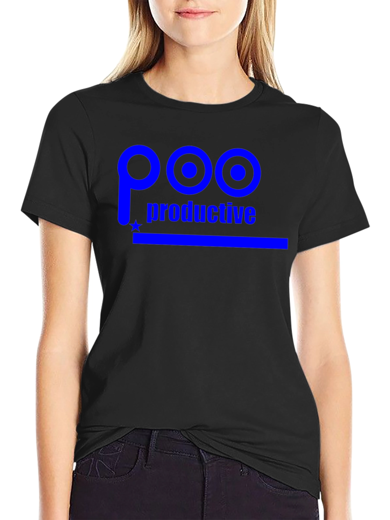 Poo Productive Graphic T-Shirt - Black Cotton Tee