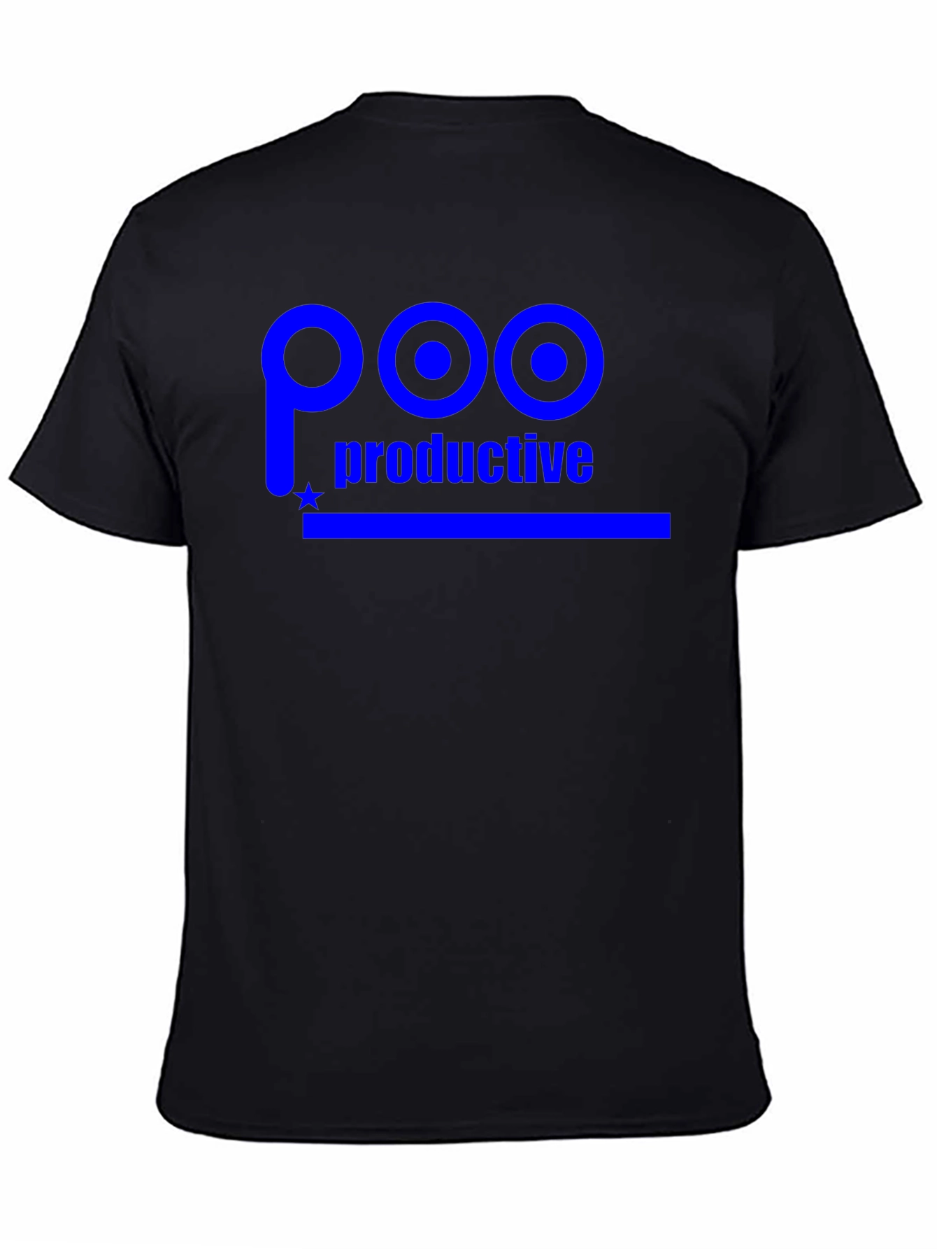 Poo Productive Graphic T-Shirt - Black Cotton Tee