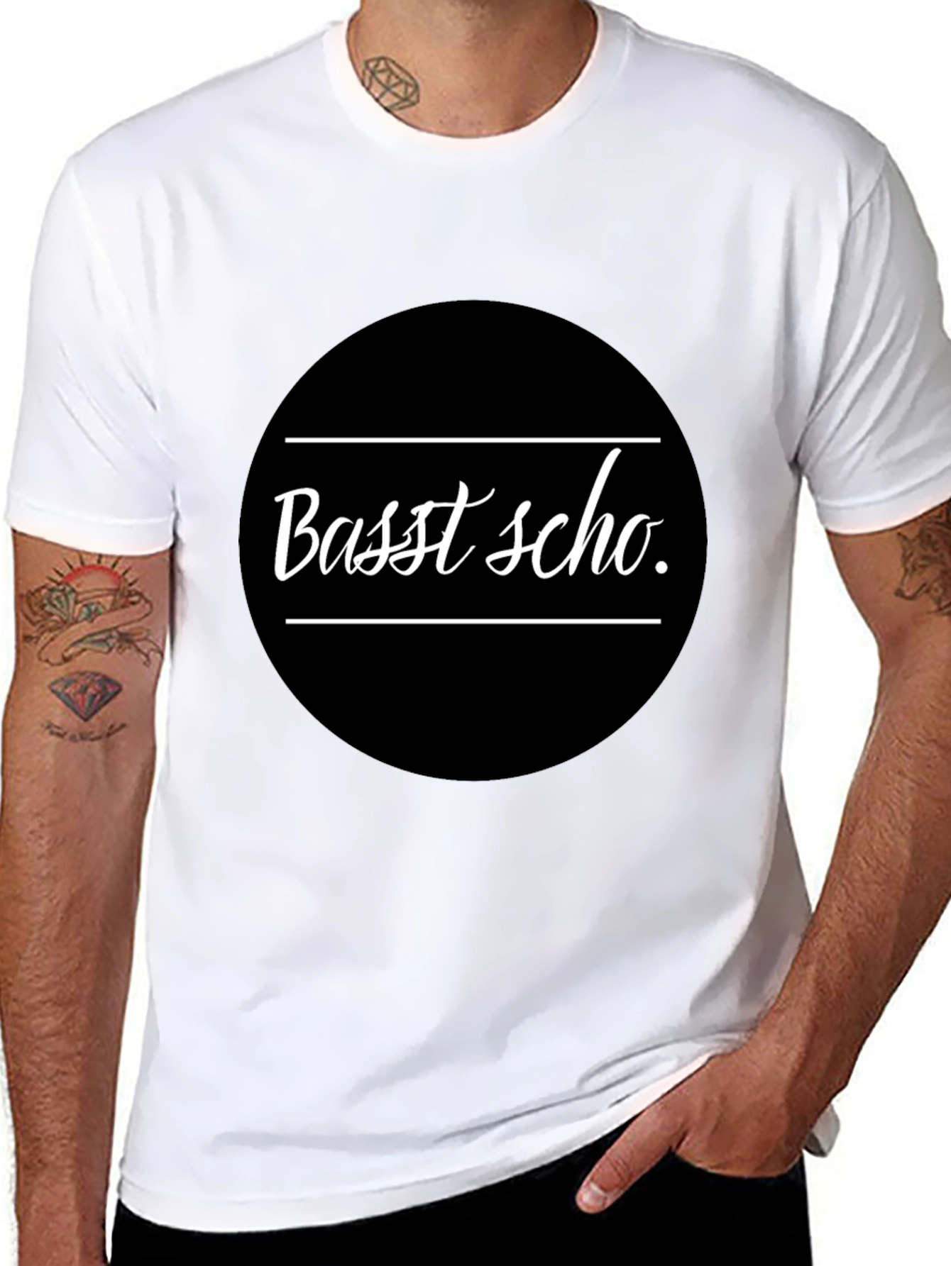 Basst Scho T-Shirt - Black Graphic Tee