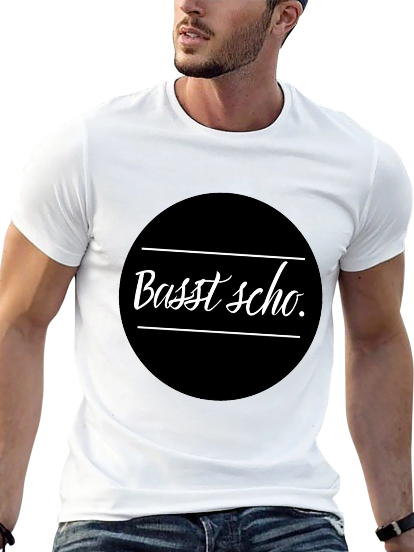 Basst Scho T-Shirt - Black Graphic Tee