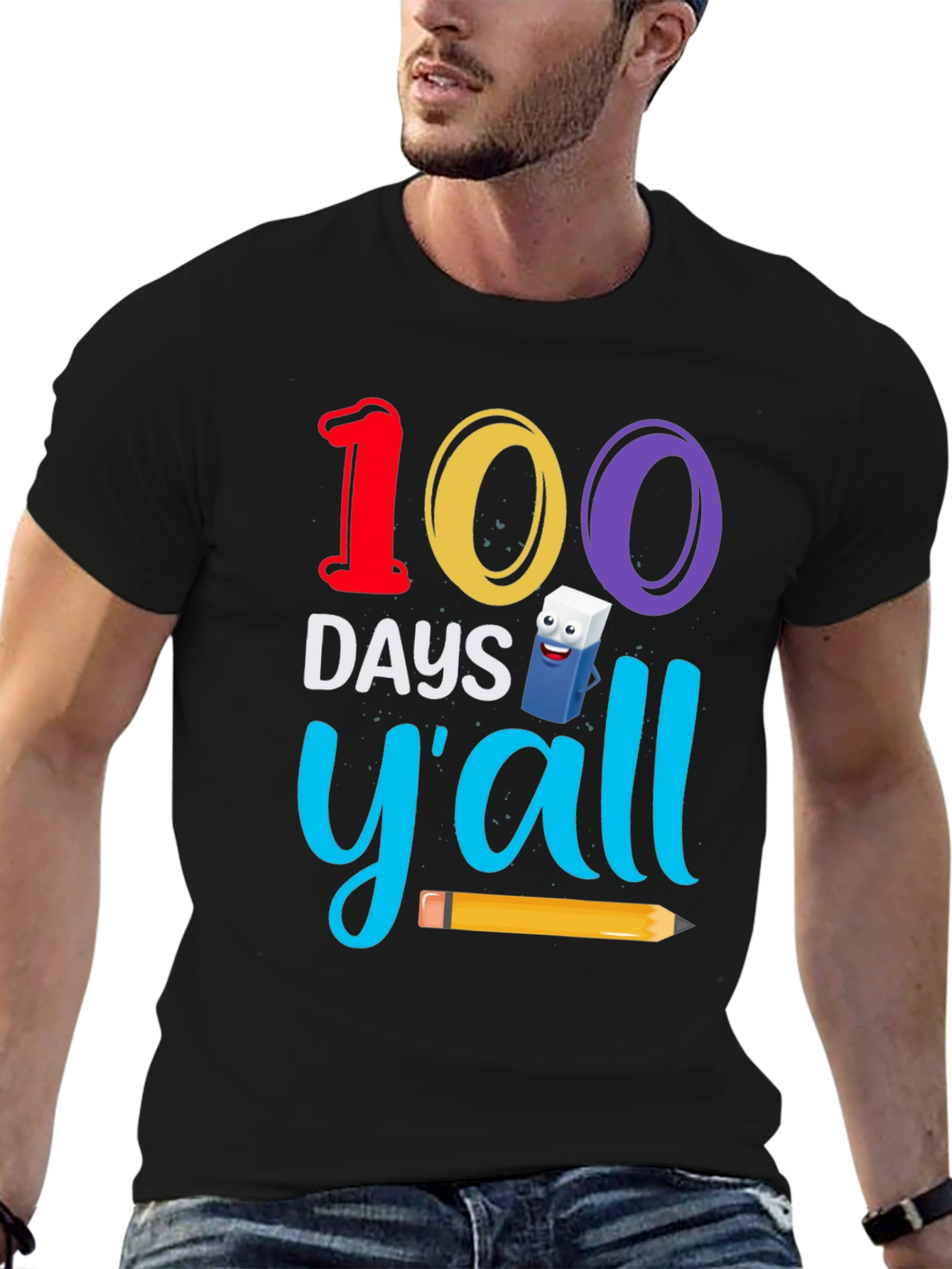 100 Days Yall T-Shirt - Teacher Appreciation