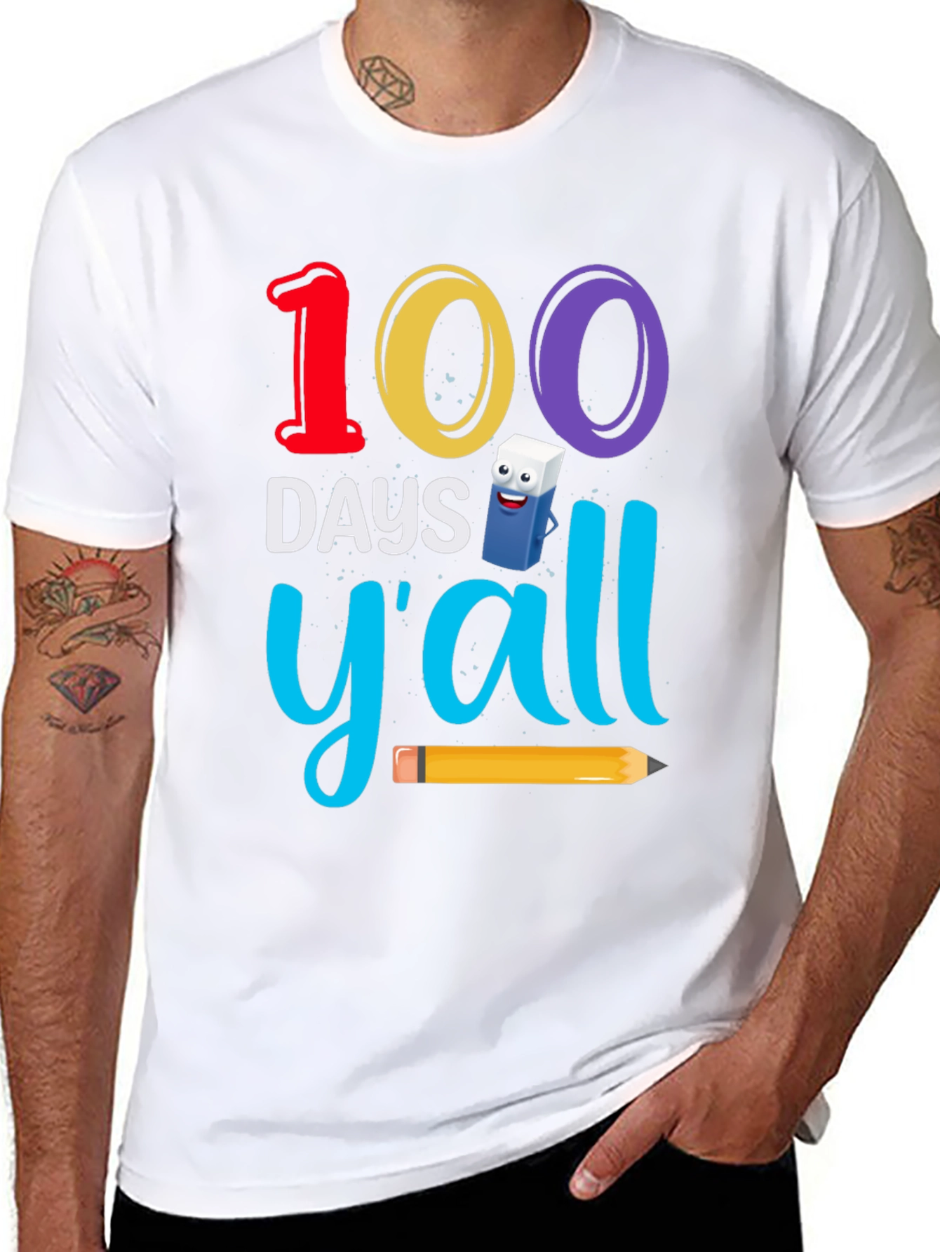 100 Days Yall T-Shirt - Teacher Appreciation