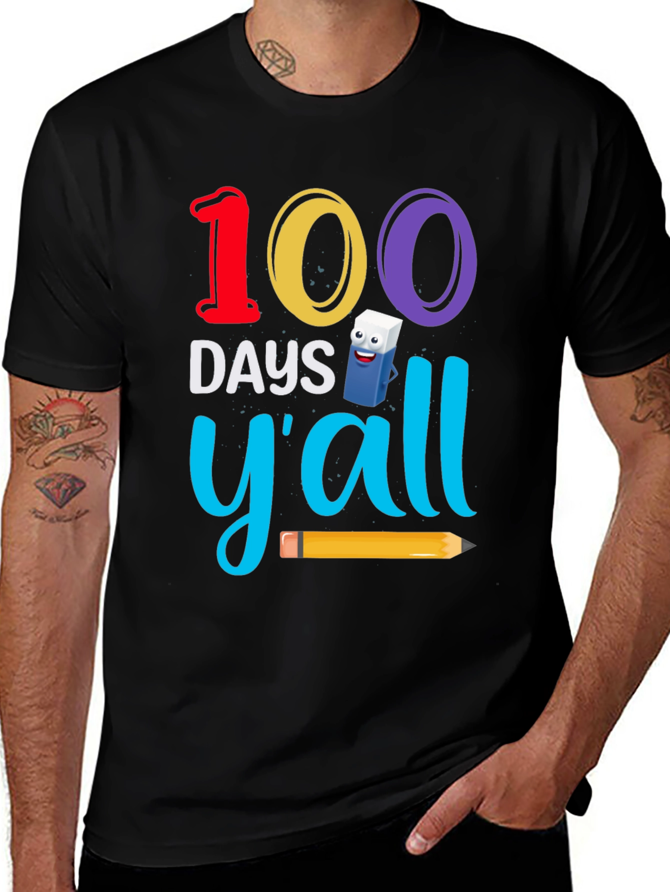 100 Days Yall T-Shirt - Teacher Appreciation