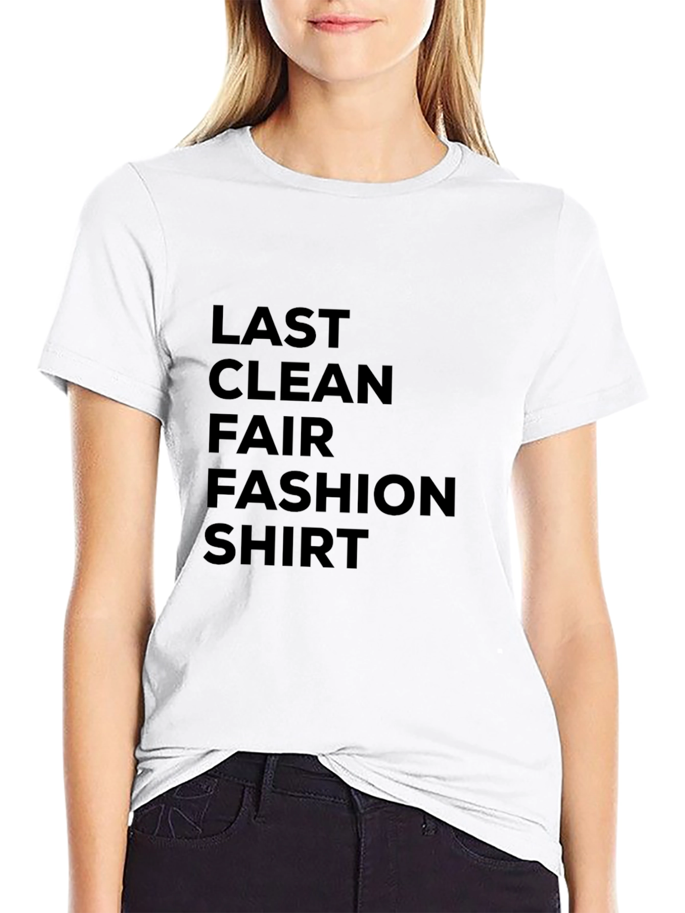 Last Clean Fair Fashion Shirt - Black Tee