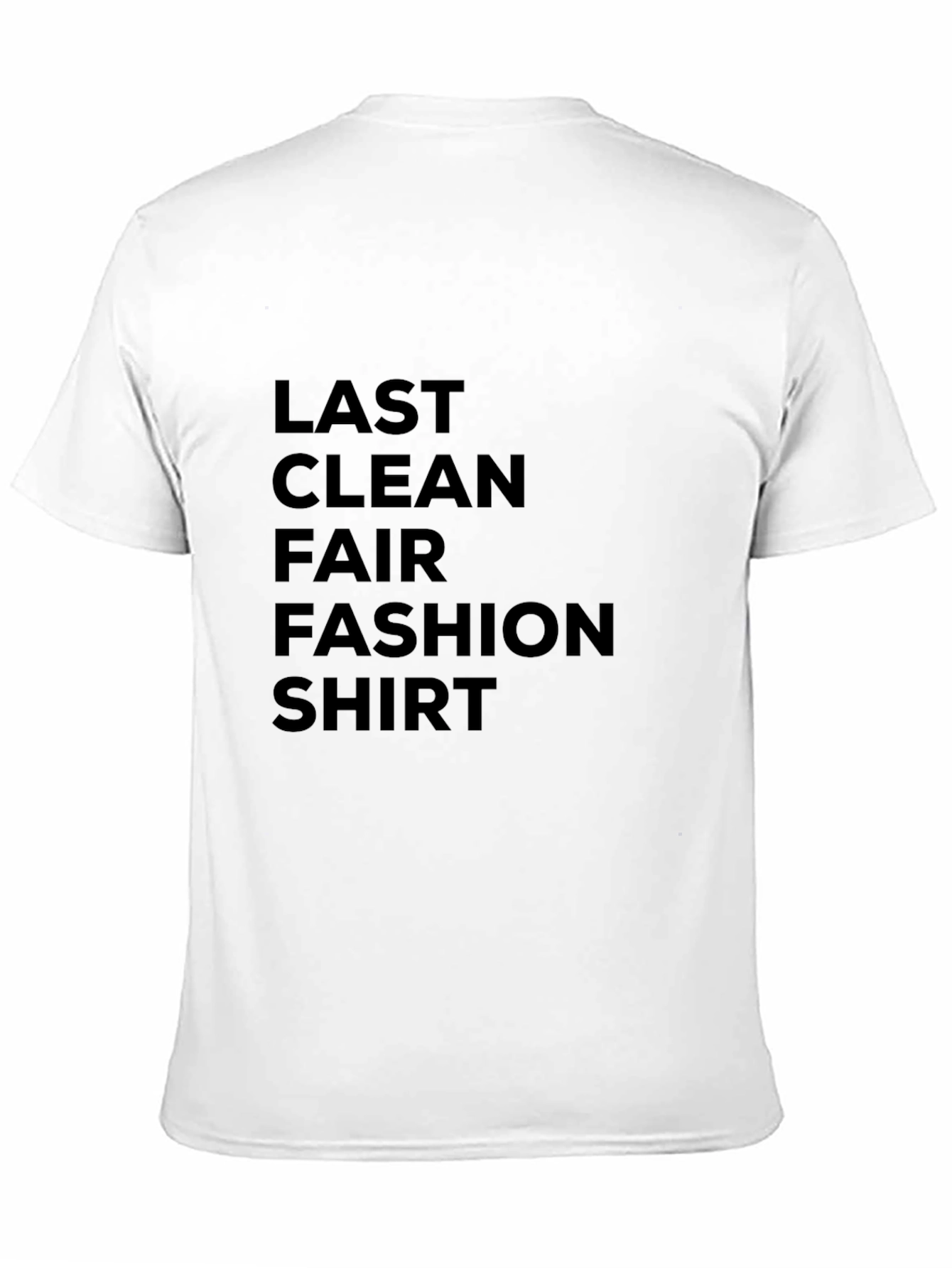 Last Clean Fair Fashion Shirt - Black Tee