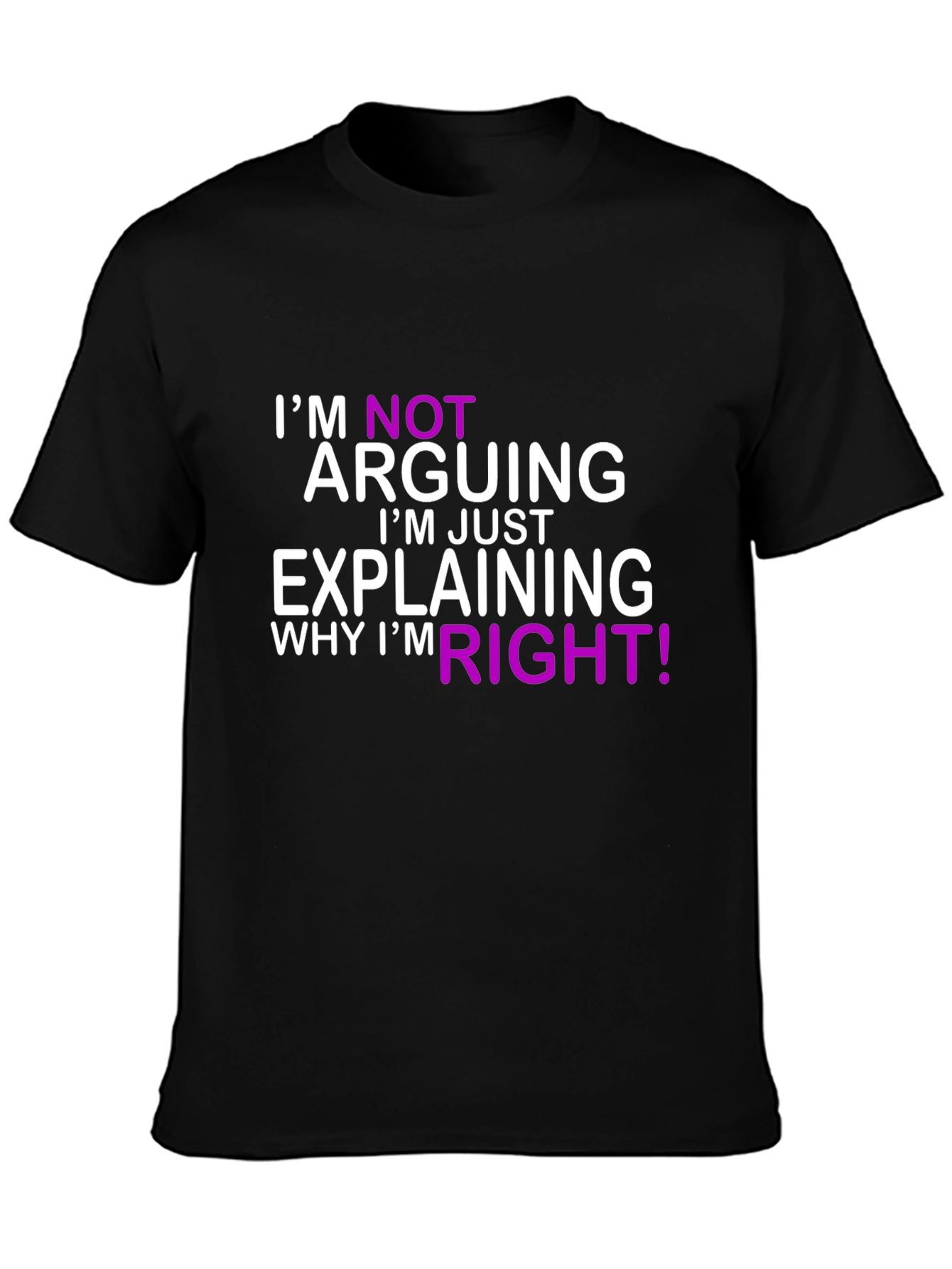 Im Not Arguing T-Shirt Funny Sarcastic Tee