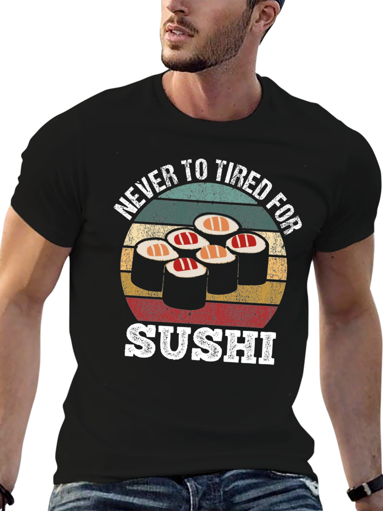 Never Too Tired For Sushi Graphic Tee