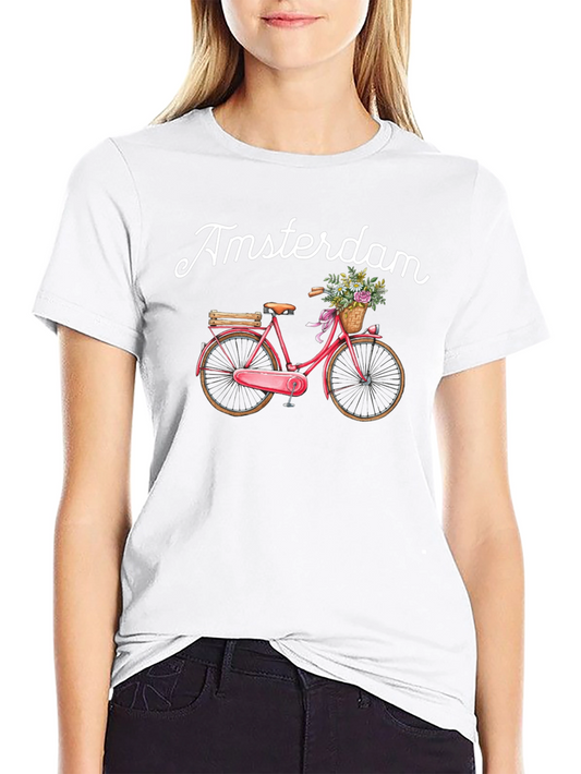 Amsterdam Bicycle Graphic T-Shirt