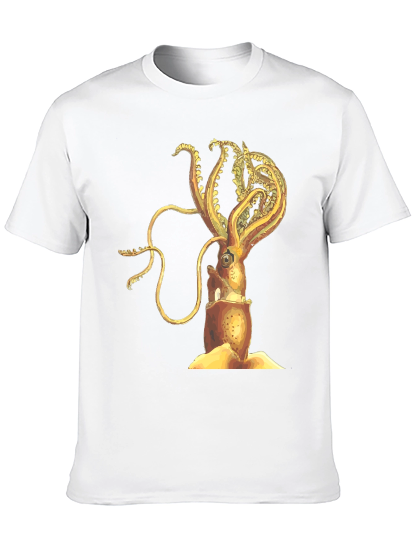 Squid Graphic Tee - Black Cotton Blend