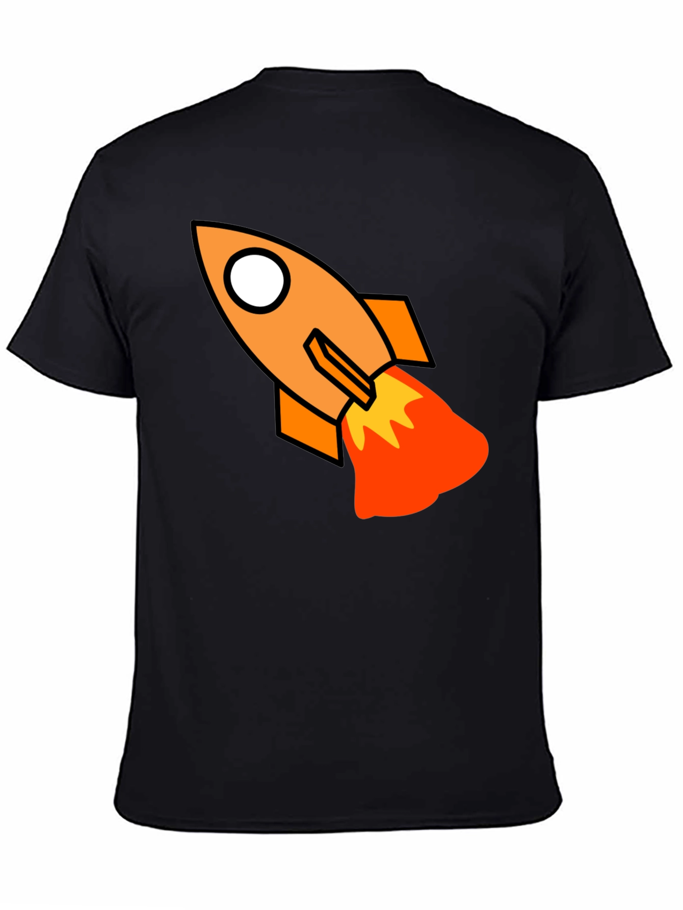 Rocket Graphic Black T-Shirt