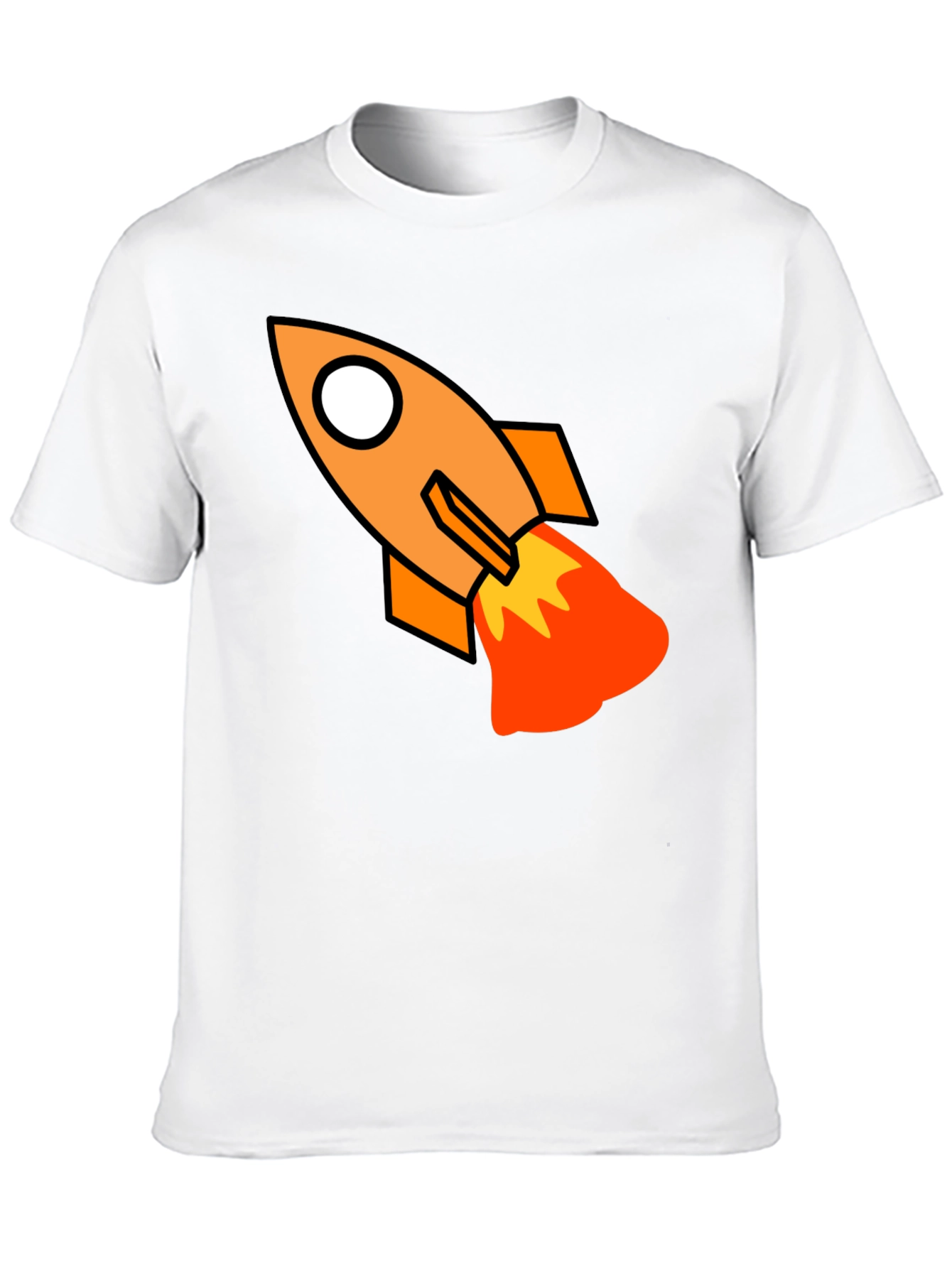 Rocket Graphic Black T-Shirt