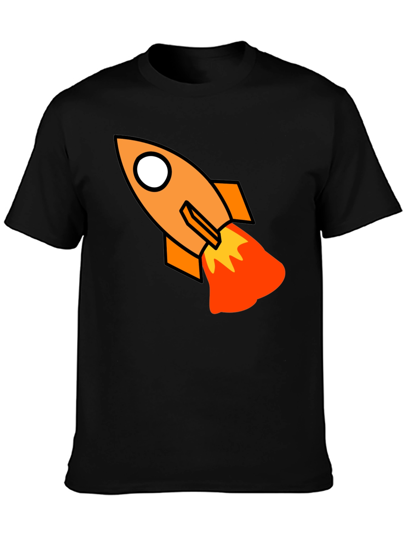 Rocket Graphic Black T-Shirt