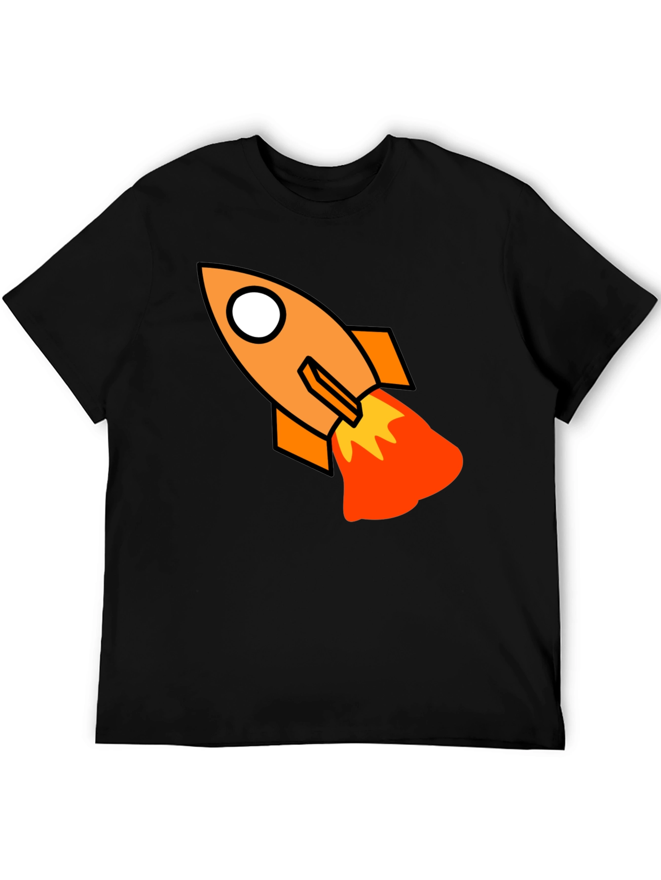 Rocket Graphic Black T-Shirt