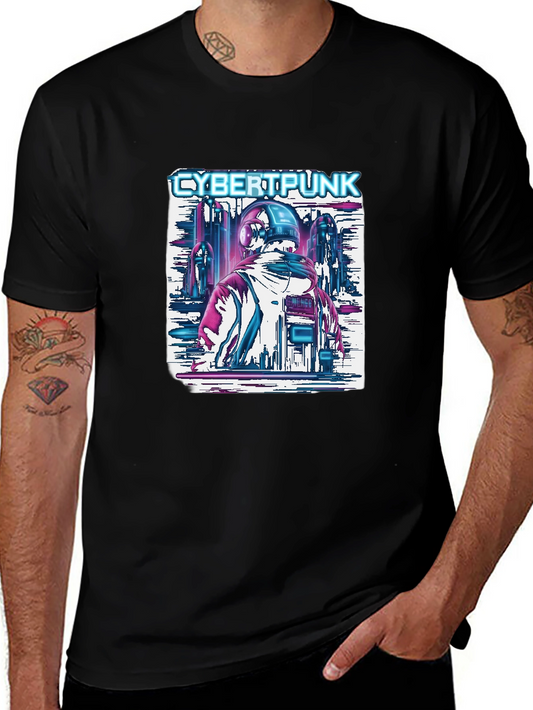 Cyberpunk Cityscape Graphic Tee