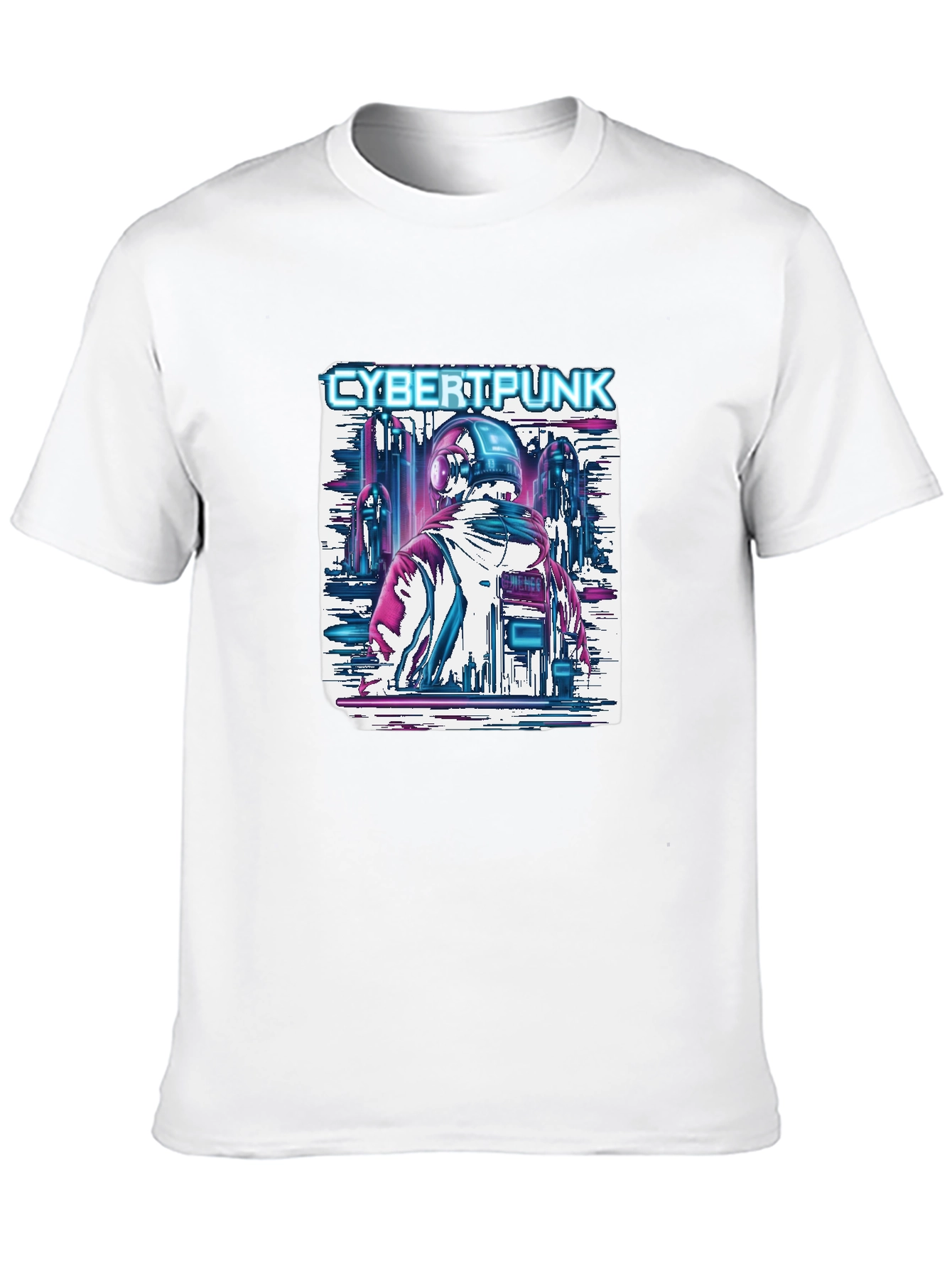 Cyberpunk Cityscape Graphic Tee