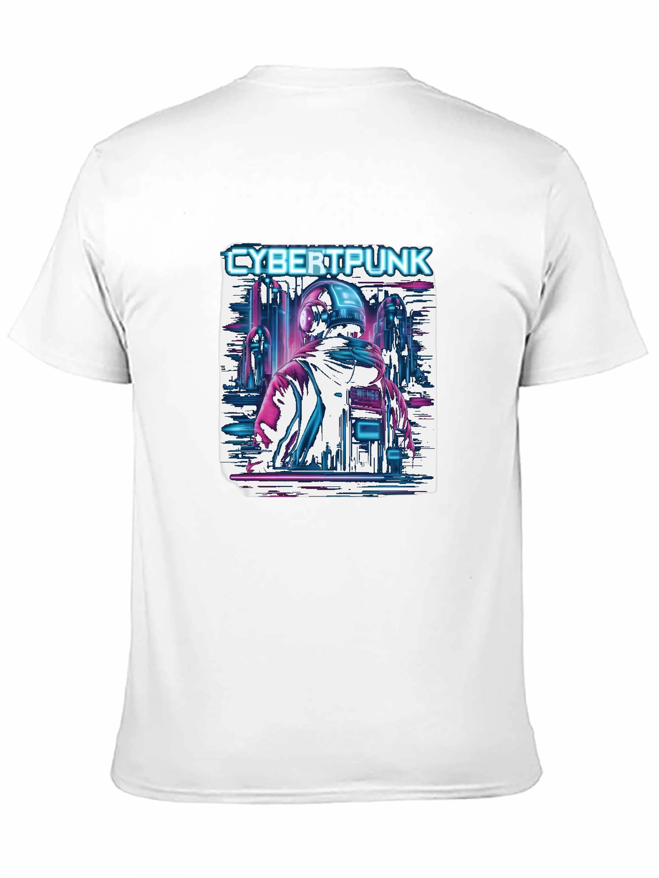 Cyberpunk Cityscape Graphic Tee