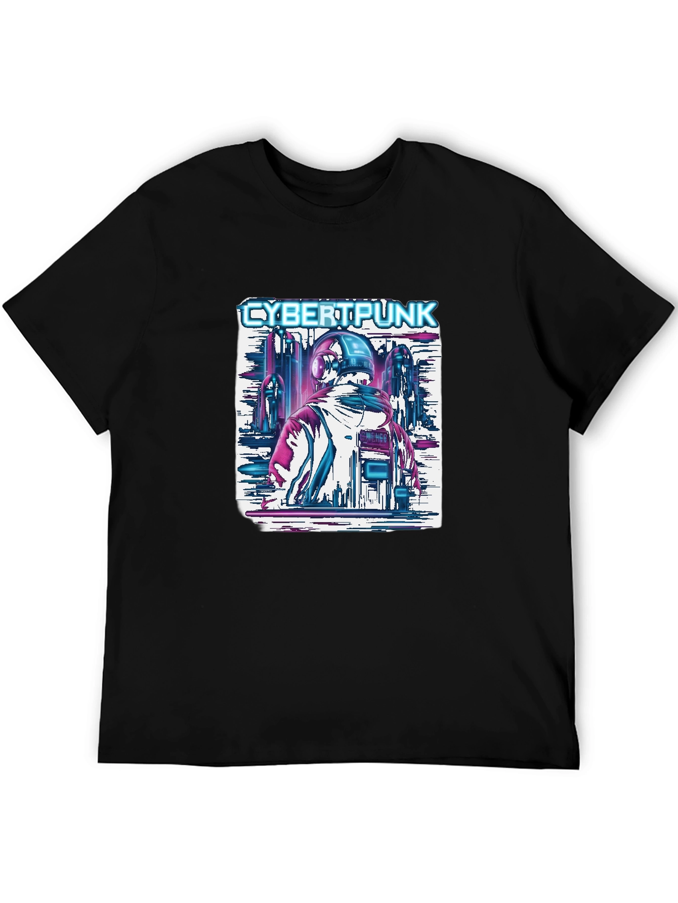 Cyberpunk Cityscape Graphic Tee
