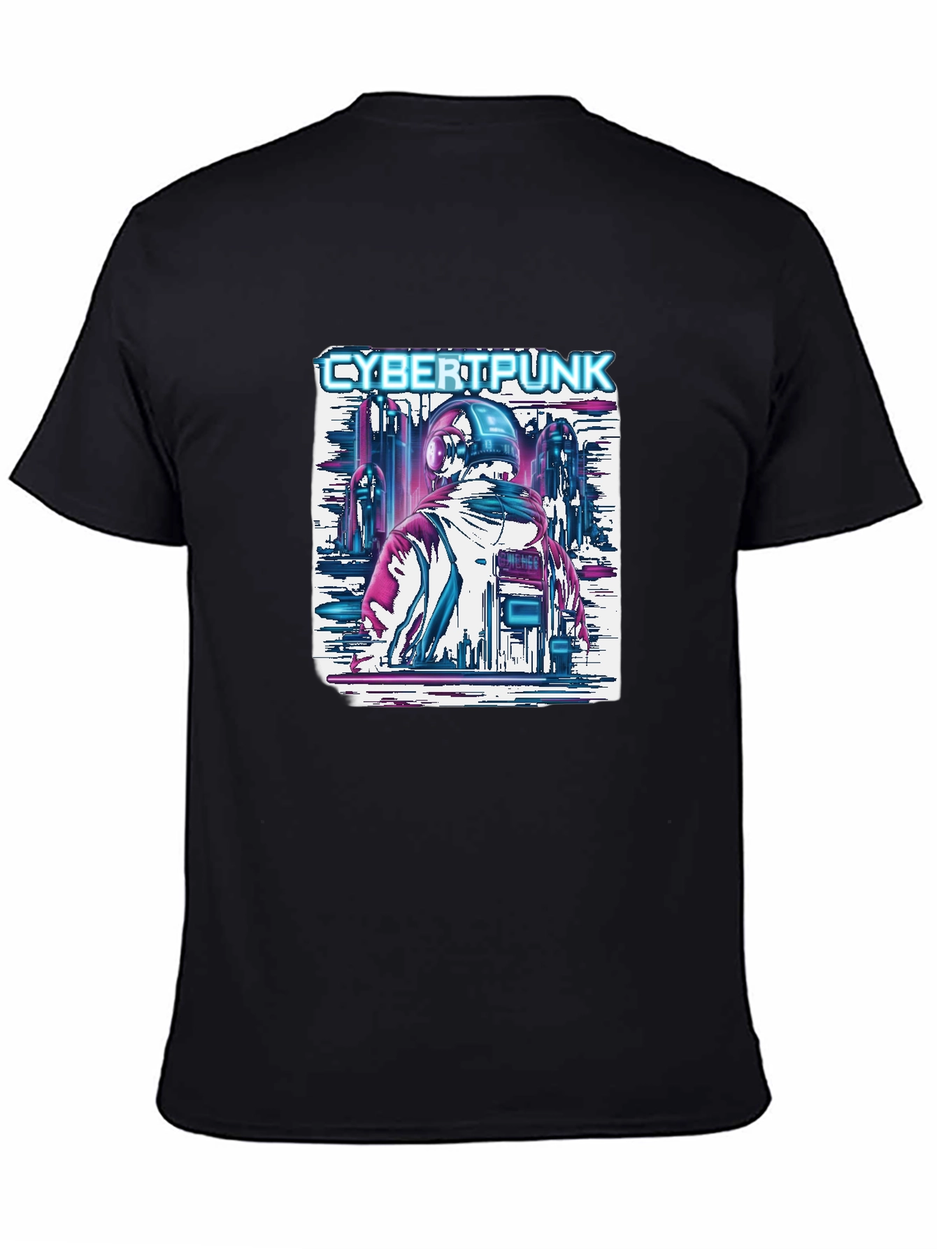 Cyberpunk Cityscape Graphic Tee