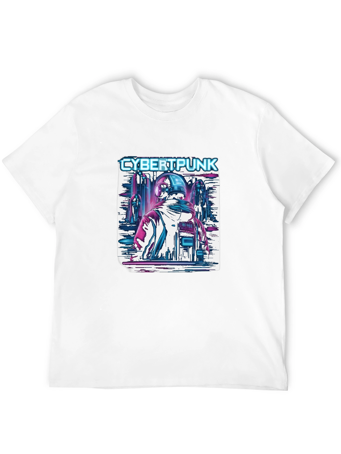 Cyberpunk Cityscape Graphic Tee