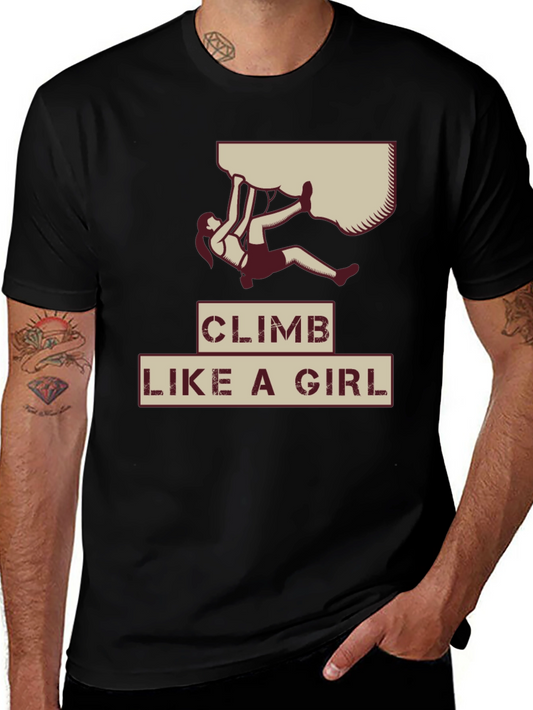 Climb Like a Girl Graphic Tee