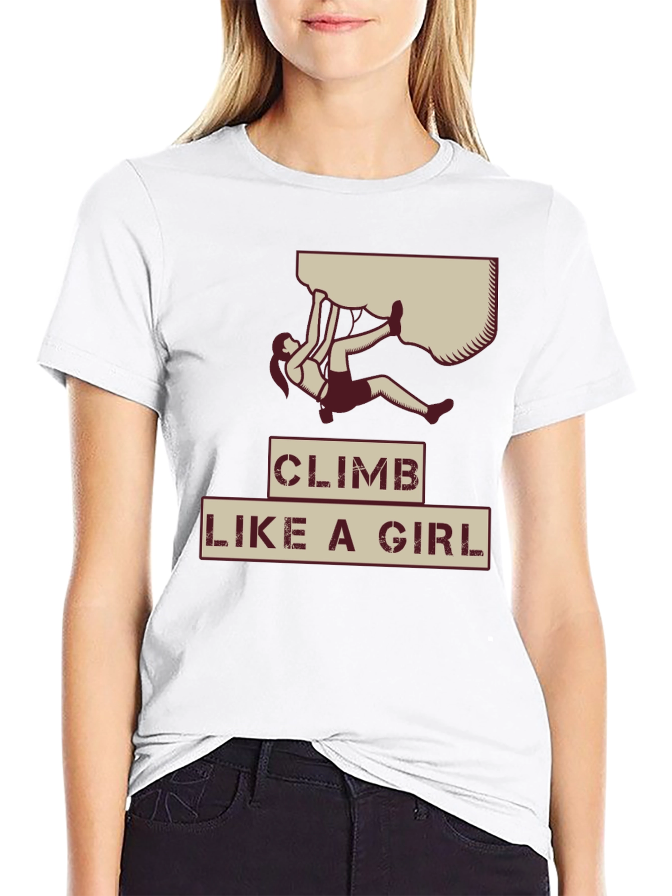 Climb Like a Girl Graphic Tee